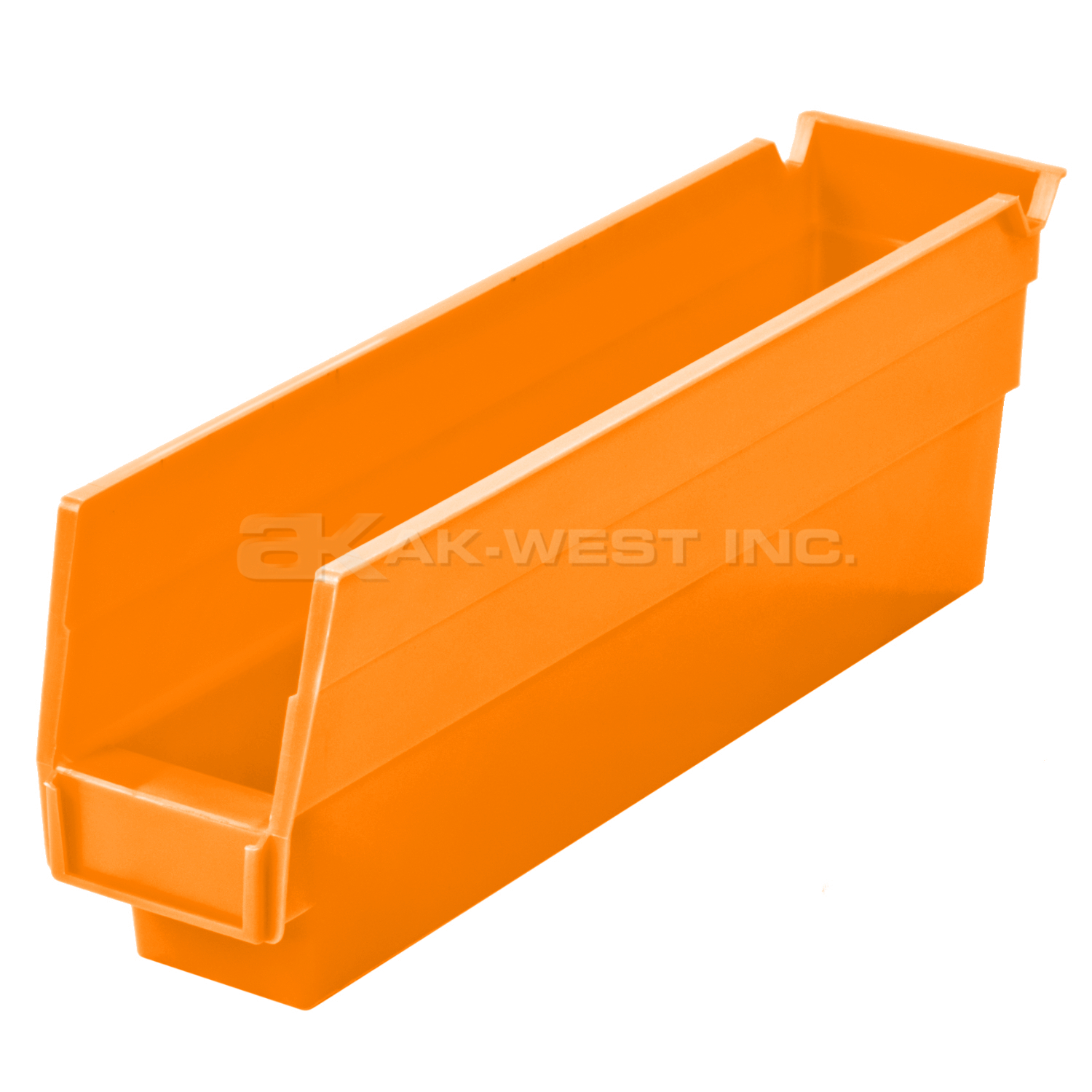 Orange, 11-5/8" x 2-3/4" x 4" Shelf Bin (24 Per Carton)