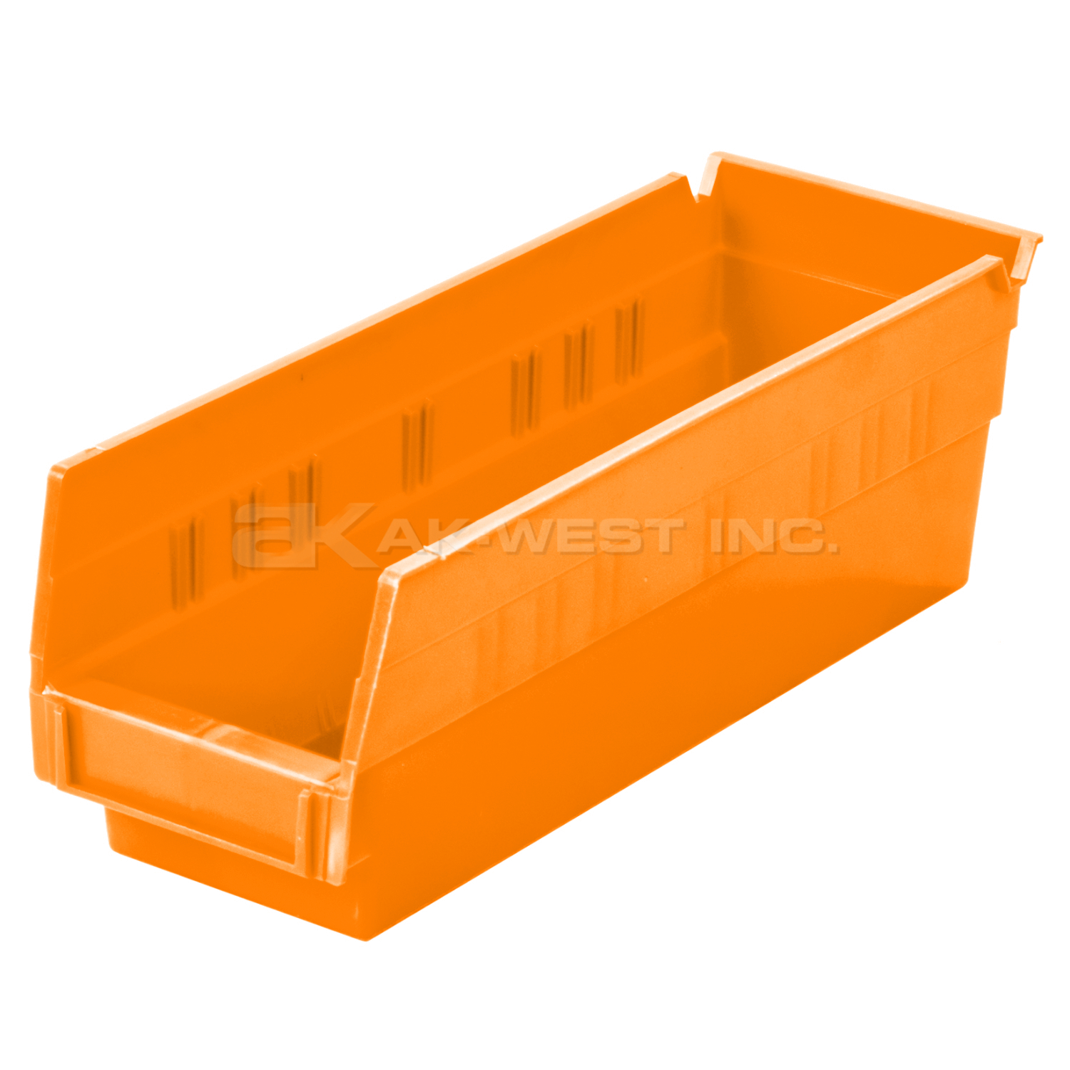 Orange, 11-5/8" x 4-1/8" x 4" Shelf Bin (24 Per Carton)