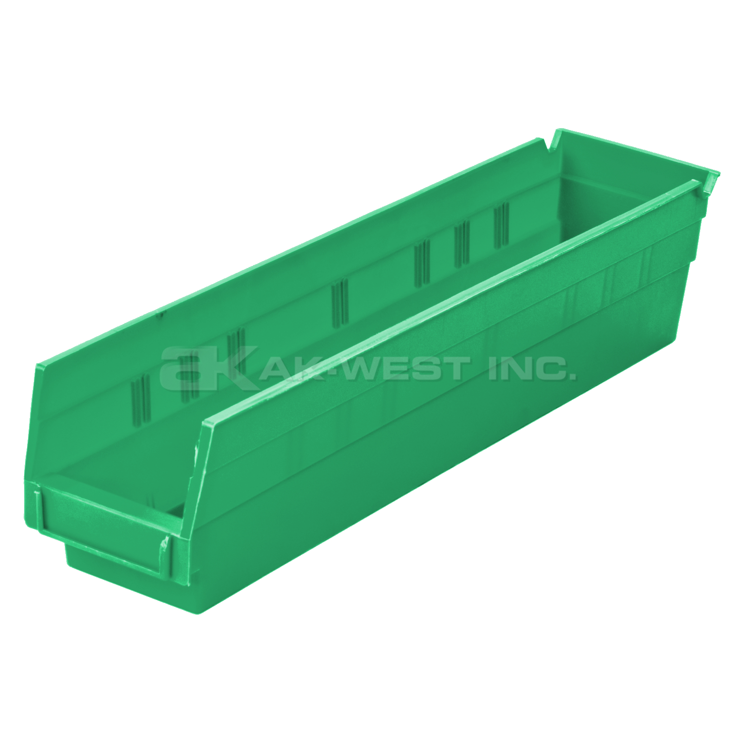 Green, 17-7/8" x 4-1/8" x 4" Shelf Bin (12 Per Carton)