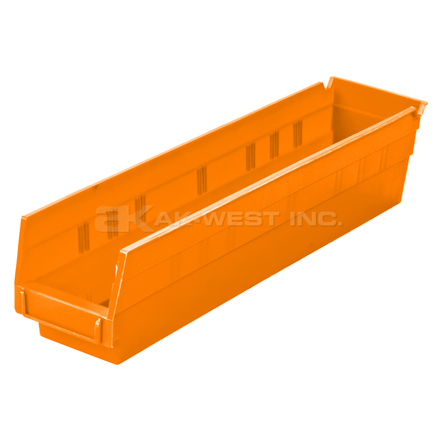 Orange, 17-7/8" x 4-1/8" x 4" Shelf Bin (12 Per Carton)