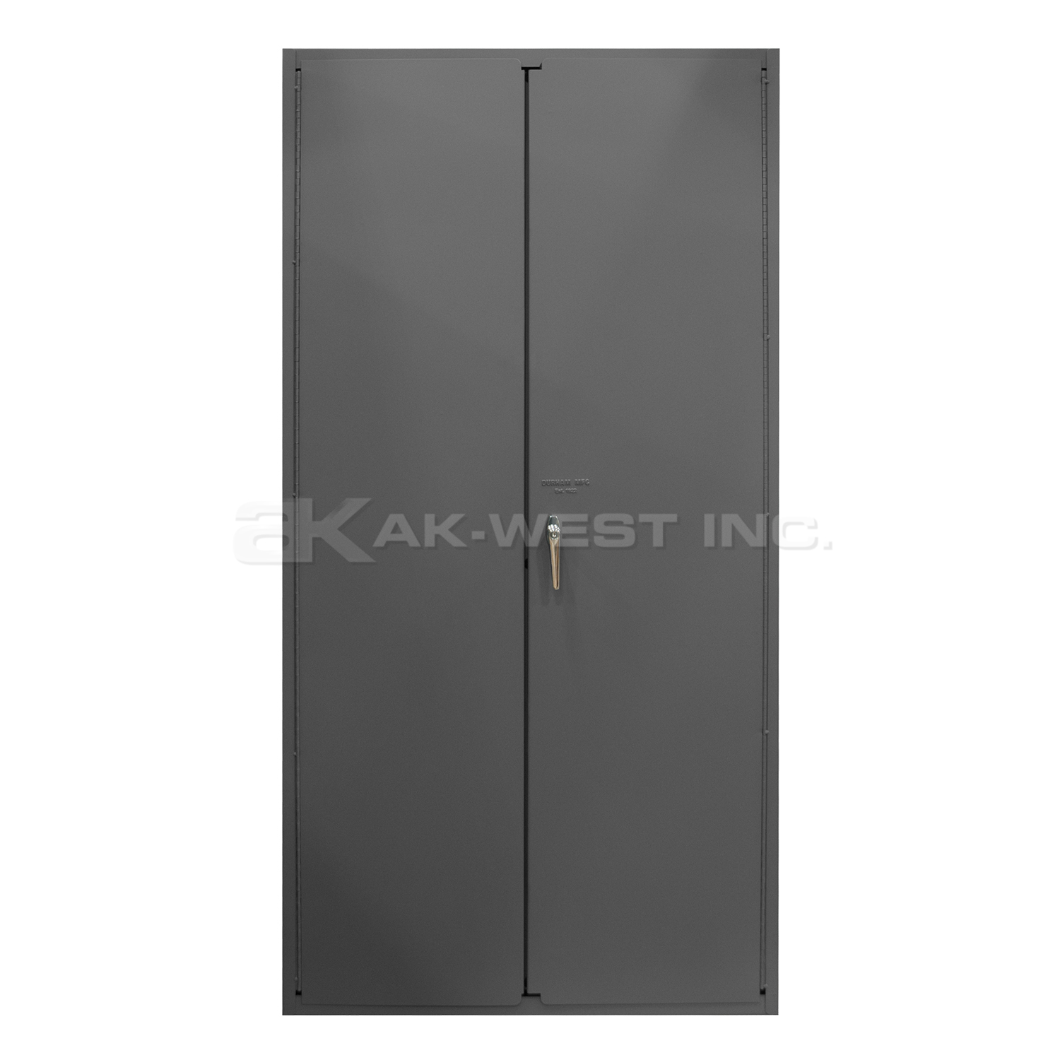 Grey, 36" x 24" x 72" Heavy Duty, 14Ga. Steel, Lockable, Flush Door, Customizable Cabinet w/ Louvered Doors and Back