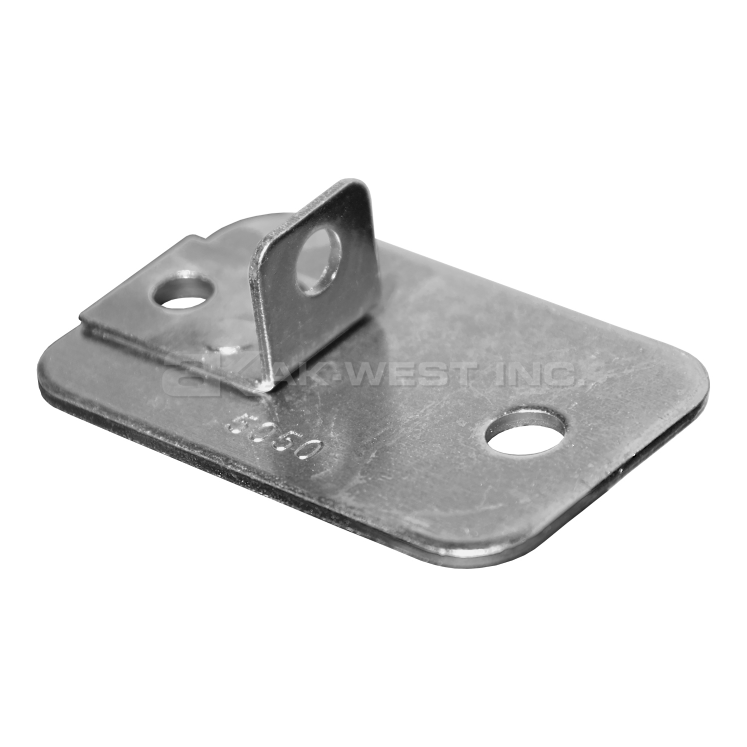 Plated, 2-1/4"L x 3-1/2"W x 1/8"H Foot Plate for Beaded, Angle and T-Posts