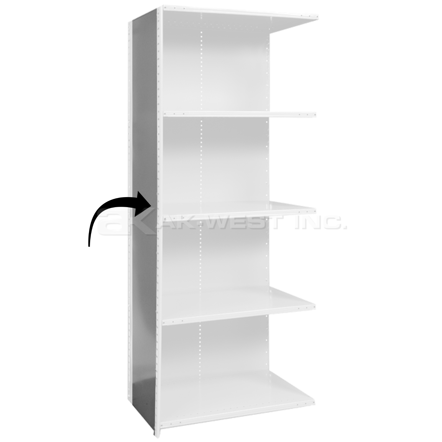 Grey, 18" x 44" Steel Side Panel Kit