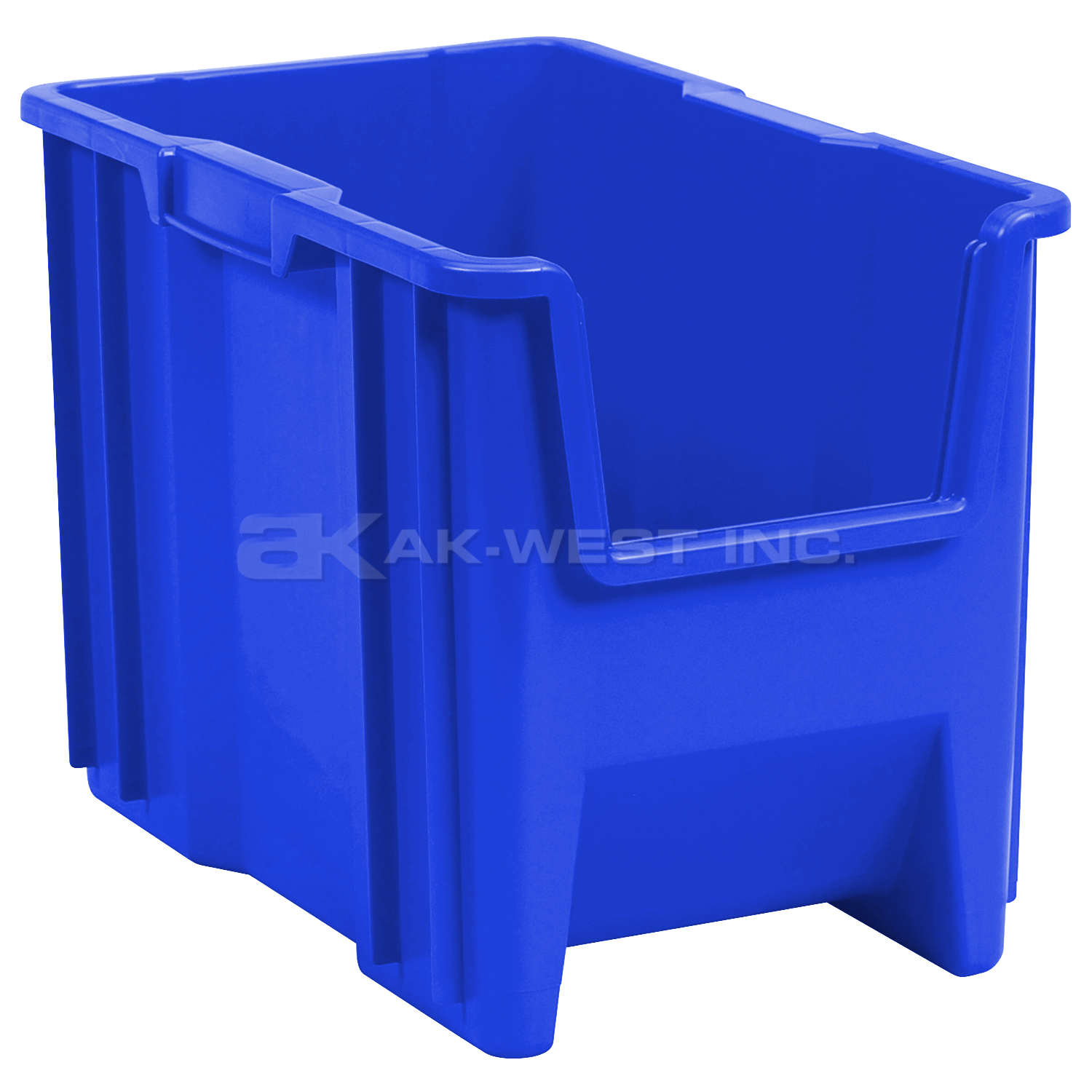 Blue, 17-1/2" x 10-7/8" x 12-1/2" Stack and Store Bin (4 Per Carton)