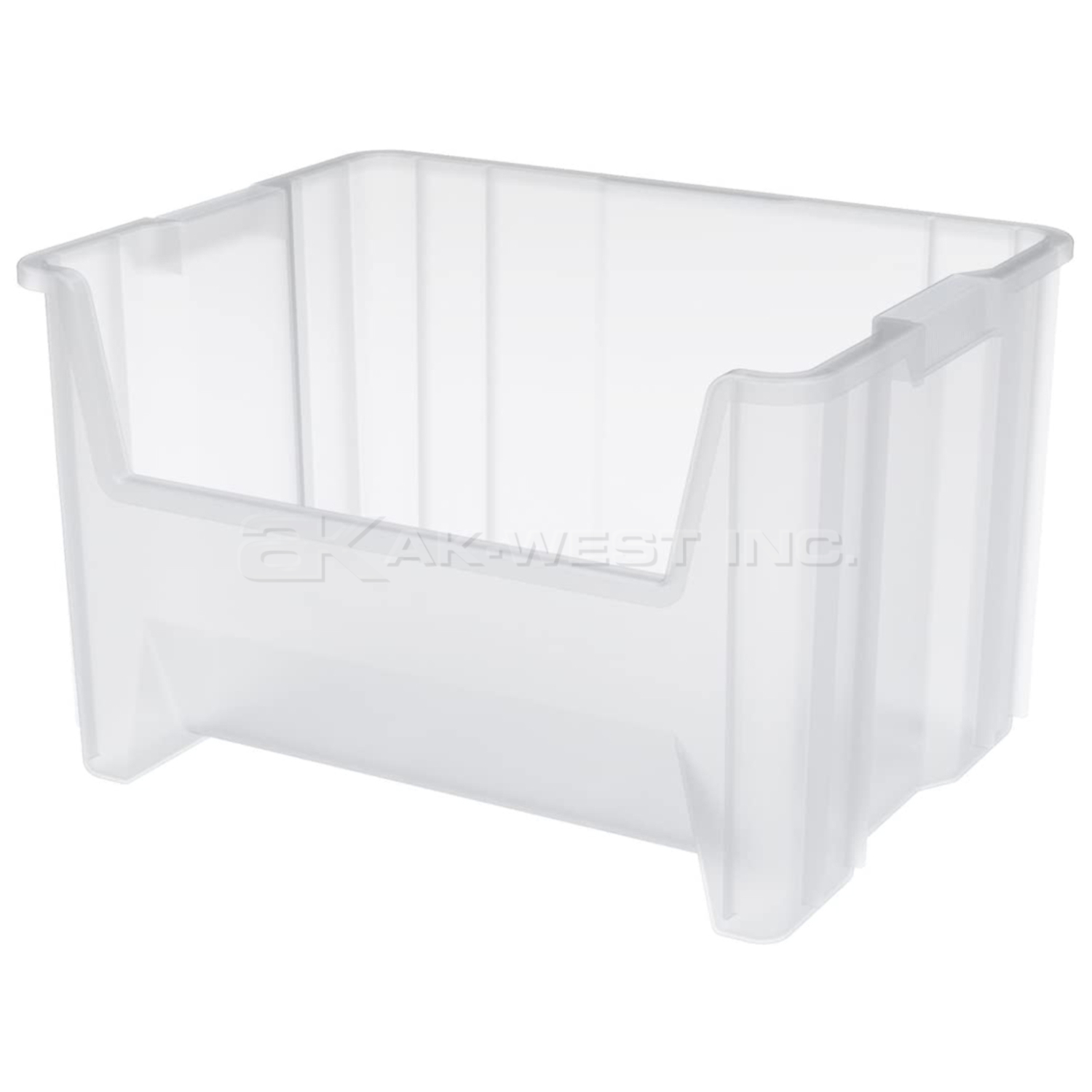 Clear, 15-1/4" x 19-7/8" x 12-7/16" Stack and Store Bin (3 Per Carton)