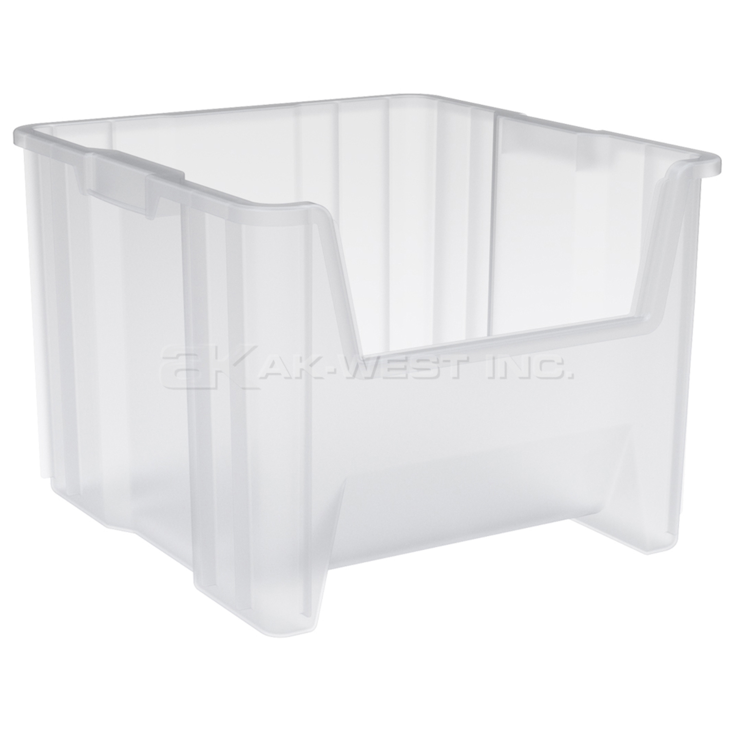 Clear, 17-1/2" x 16" x 12-1/2" Stack and Store Bin (2 Per Carton)