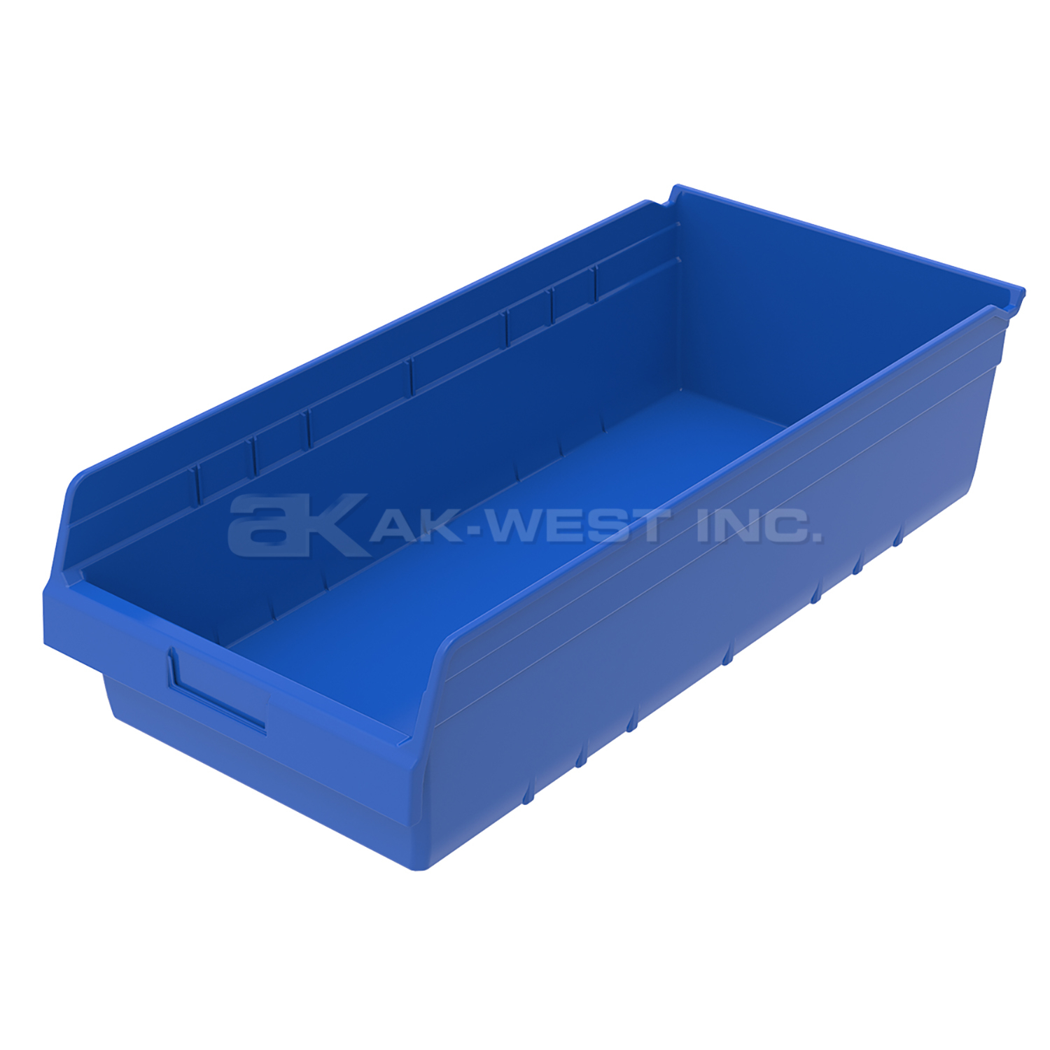 Blue, 23-5/8" x 11-1/8" x 6" Shelf Bin (6 Per Carton)