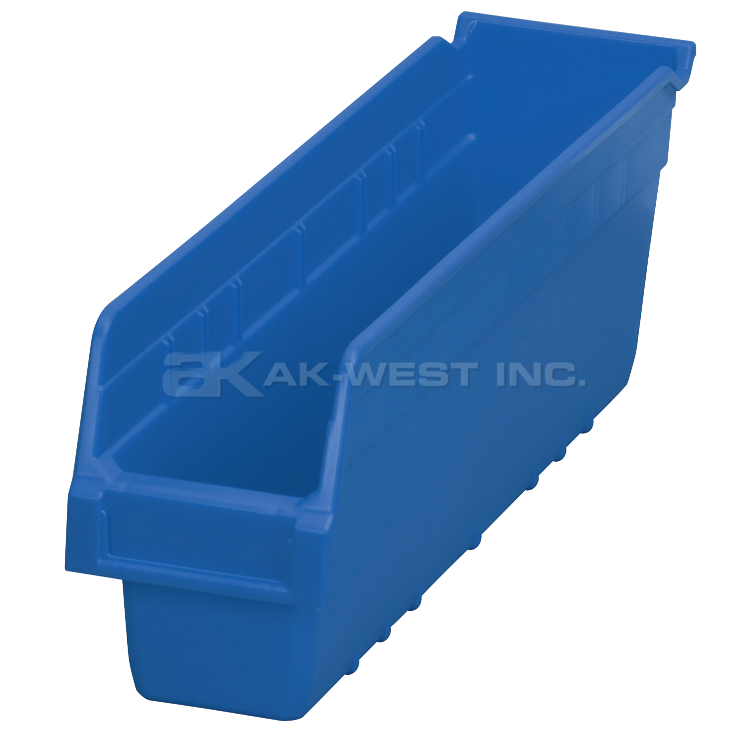 Blue, 18" x 4-1/8" x 6" Shelf Bin (8 Per Carton)