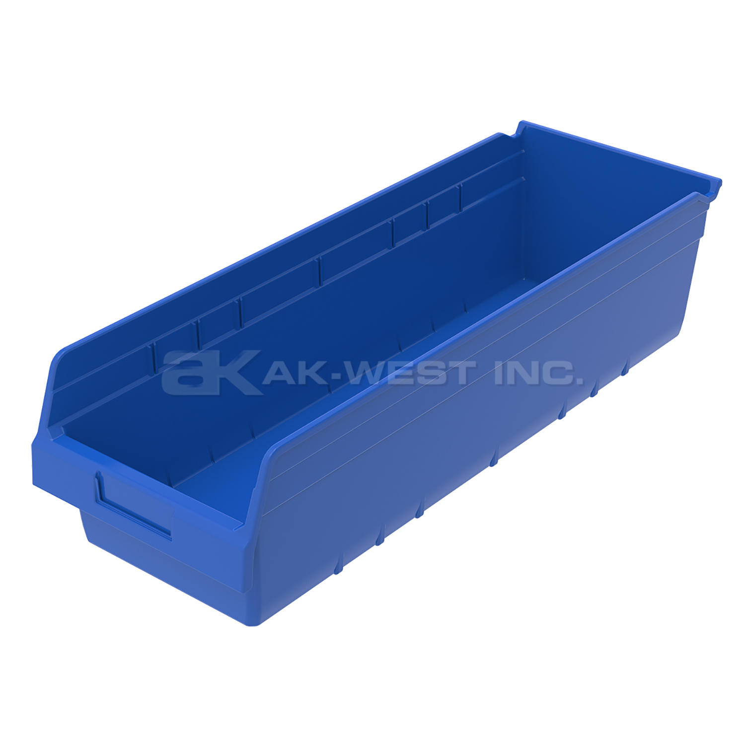 Blue, 23-5/8" x 8-3/8" x 6" Shelf Bin (6 Per Carton)