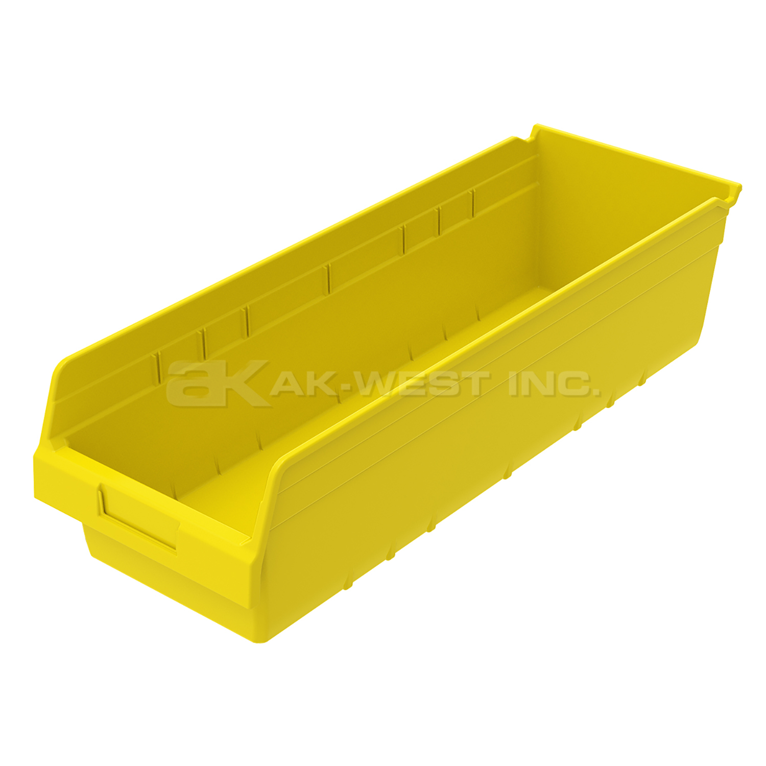 Yellow, 23-5/8" x 8-3/8" x 6" Shelf Bin (6 Per Carton)