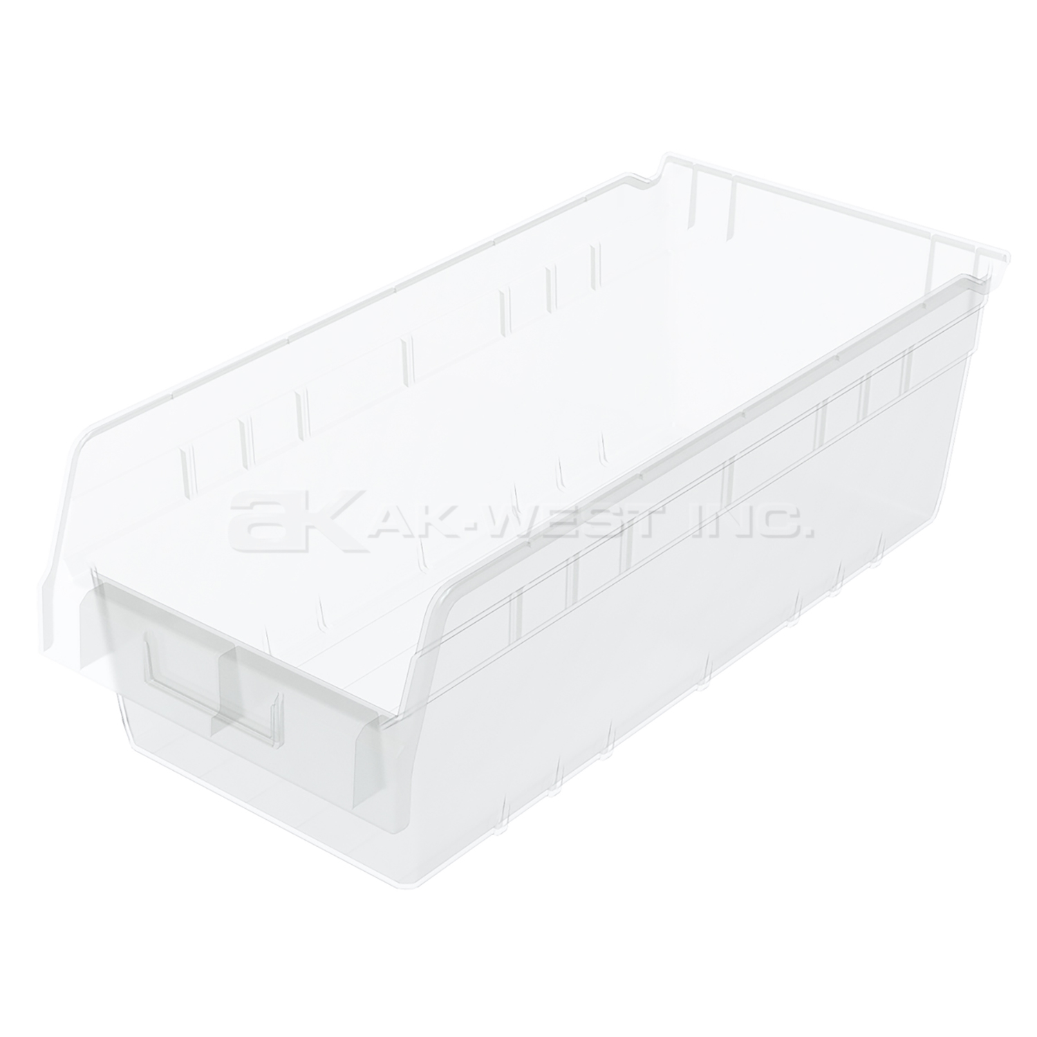 Clear, 17-7/8" x 8-3/8" x 6" Shelf Bin (8 Per Carton)