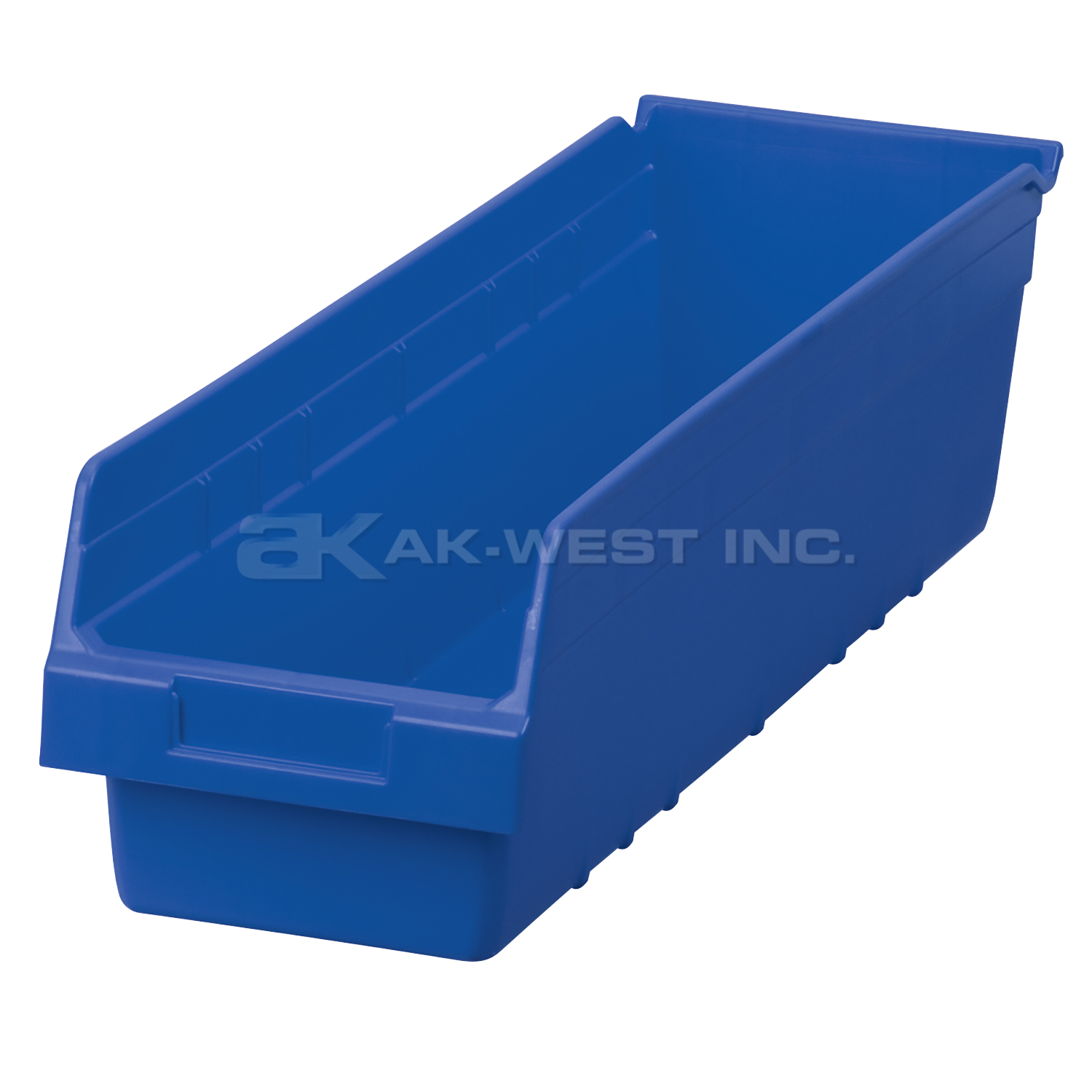 Blue, 23-5/8" x 6-5/8" x 6" Shelf Bin (10 Per Carton)