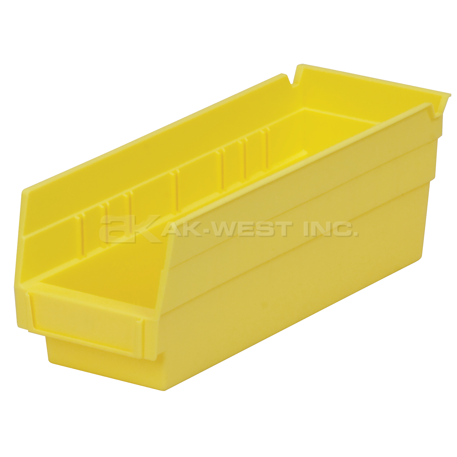 Yellow, 11-5/8" x 4-1/8" x 4" Shelf Bin (24 Per Carton)