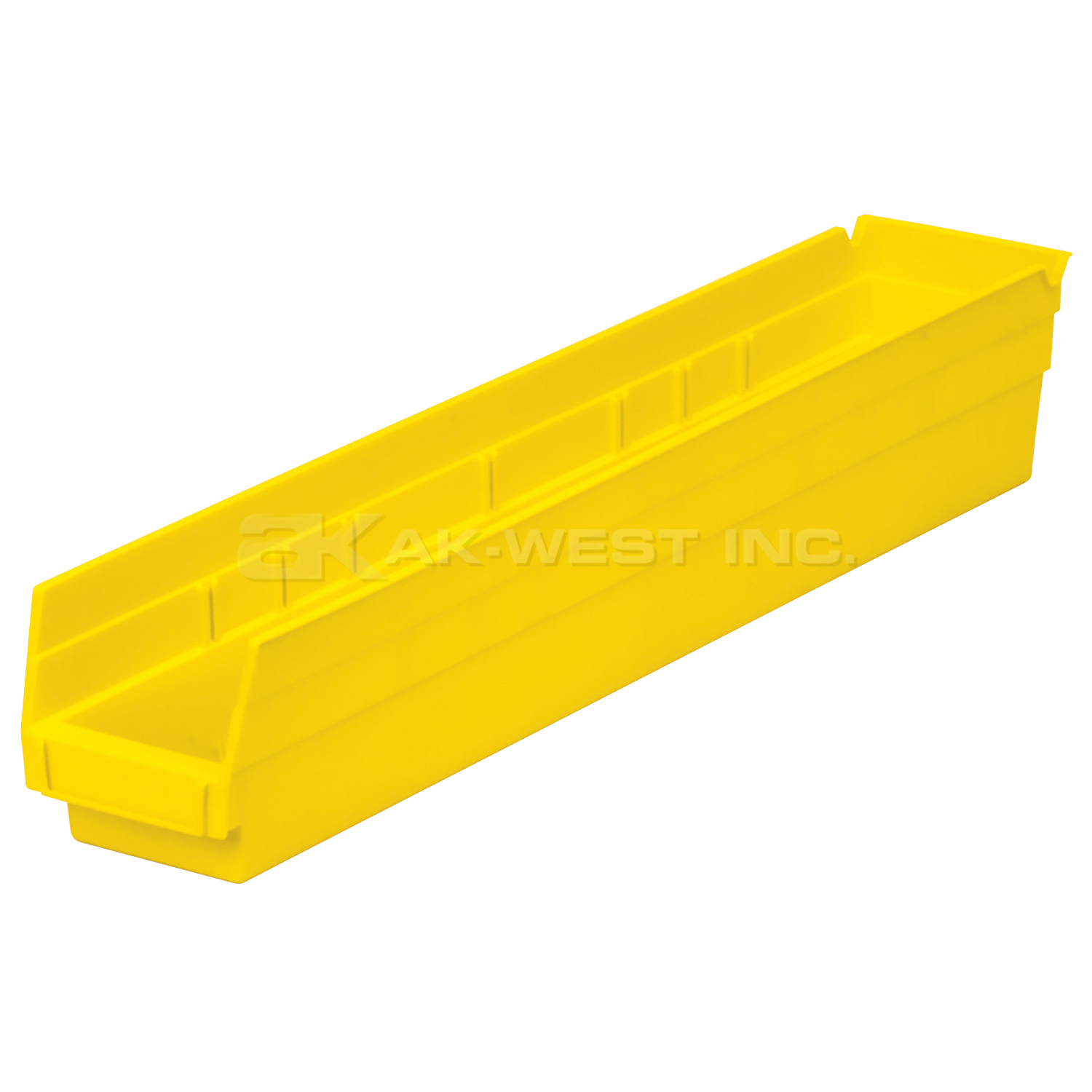 Yellow, 23-5/8" x 4-1/8" x 4" Shelf Bin (12 Per Carton)