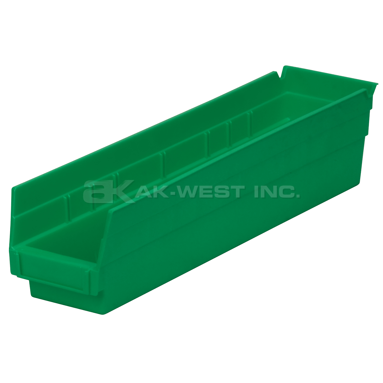 Green, 17-7/8" x 4-1/8" x 4" Shelf Bin (12 Per Carton)