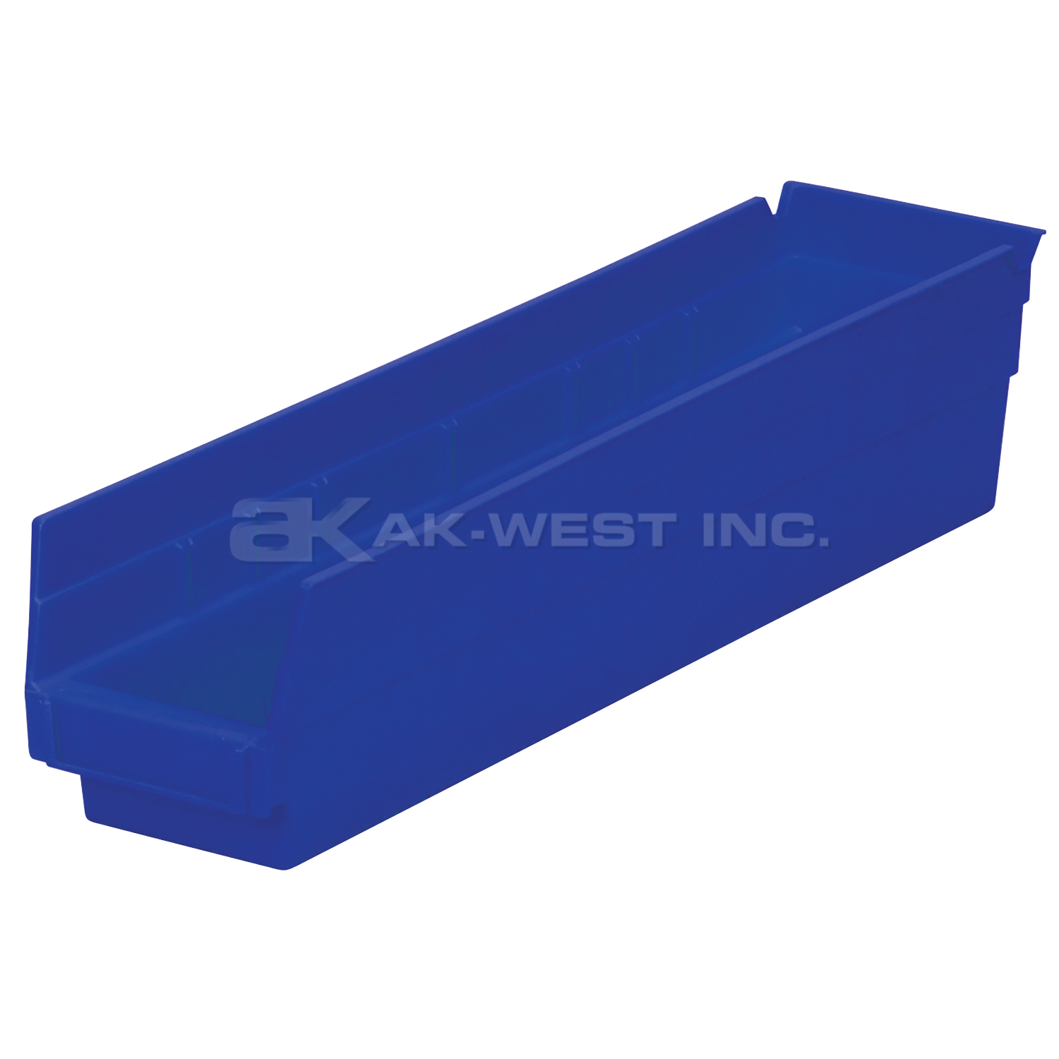 Blue, 17-7/8" x 4-1/8" x 4" Shelf Bin (12 Per Carton)