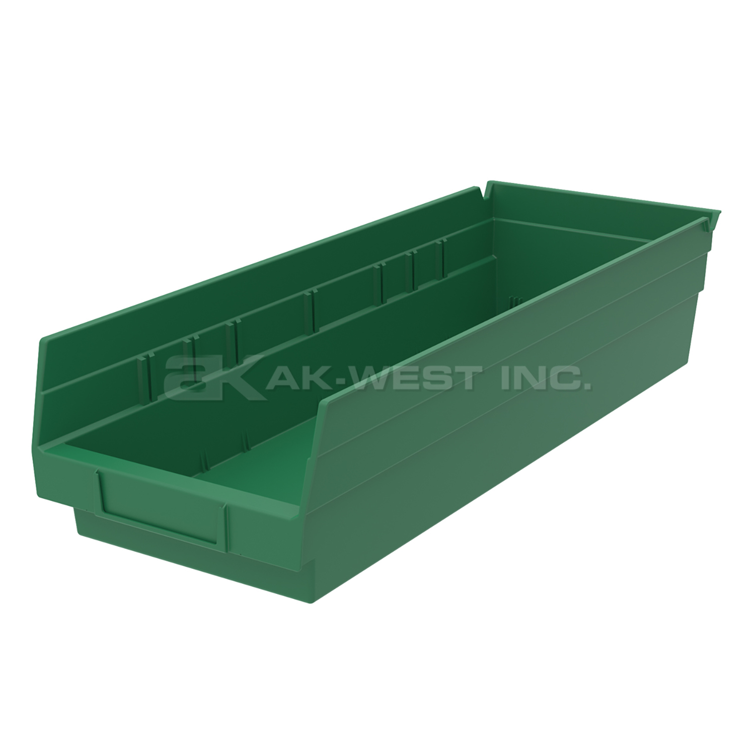 Green, 17-7/8" x 6-5/8" x 4" Shelf Bin (12 Per Carton)