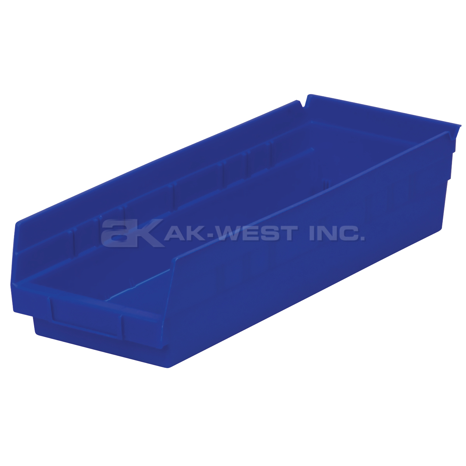 Blue, 17-7/8" x 6-5/8" x 4" Shelf Bin (12 Per Carton)