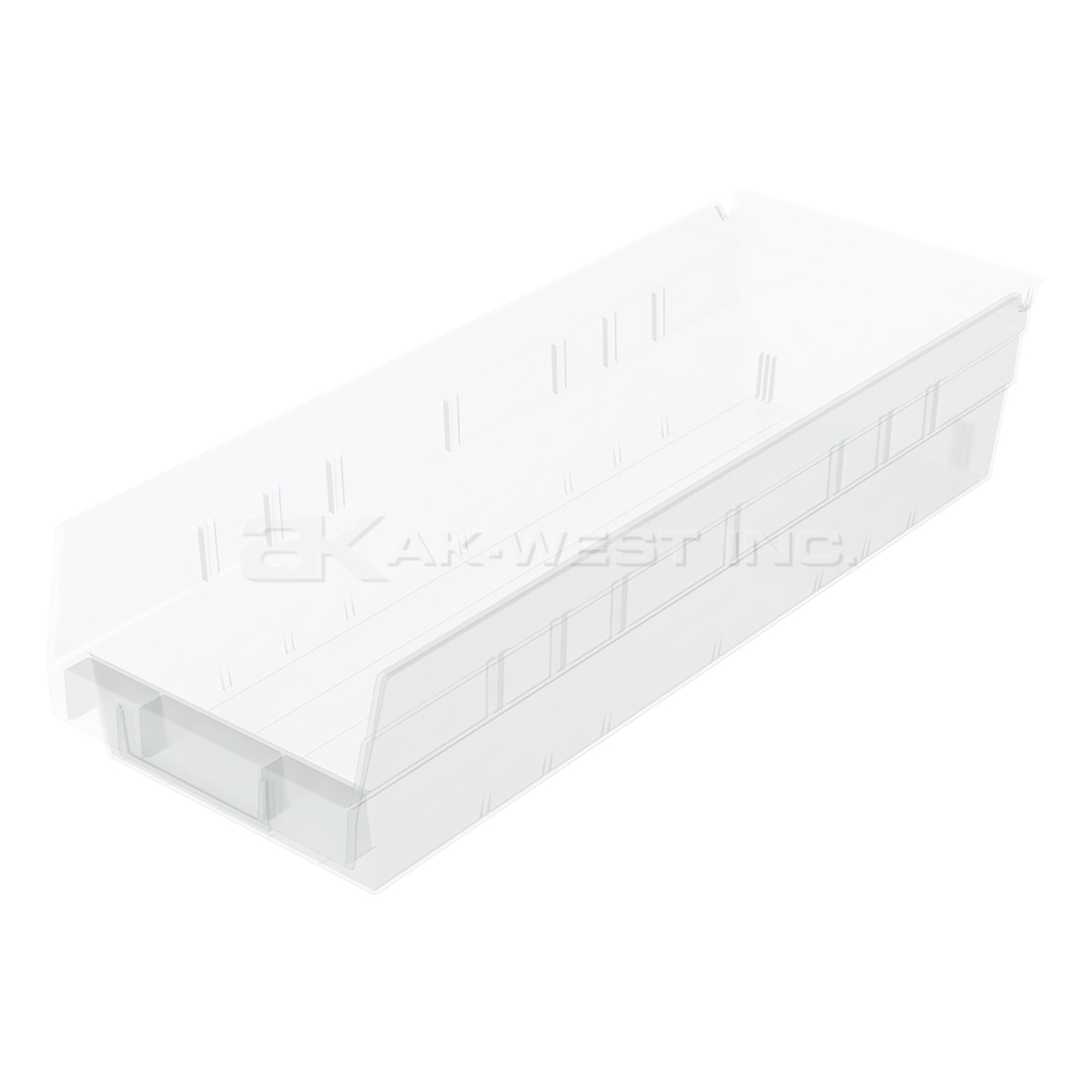 Clear, 17-7/8" x 6-5/8" x 4" Shelf Bin (12 Per Carton)