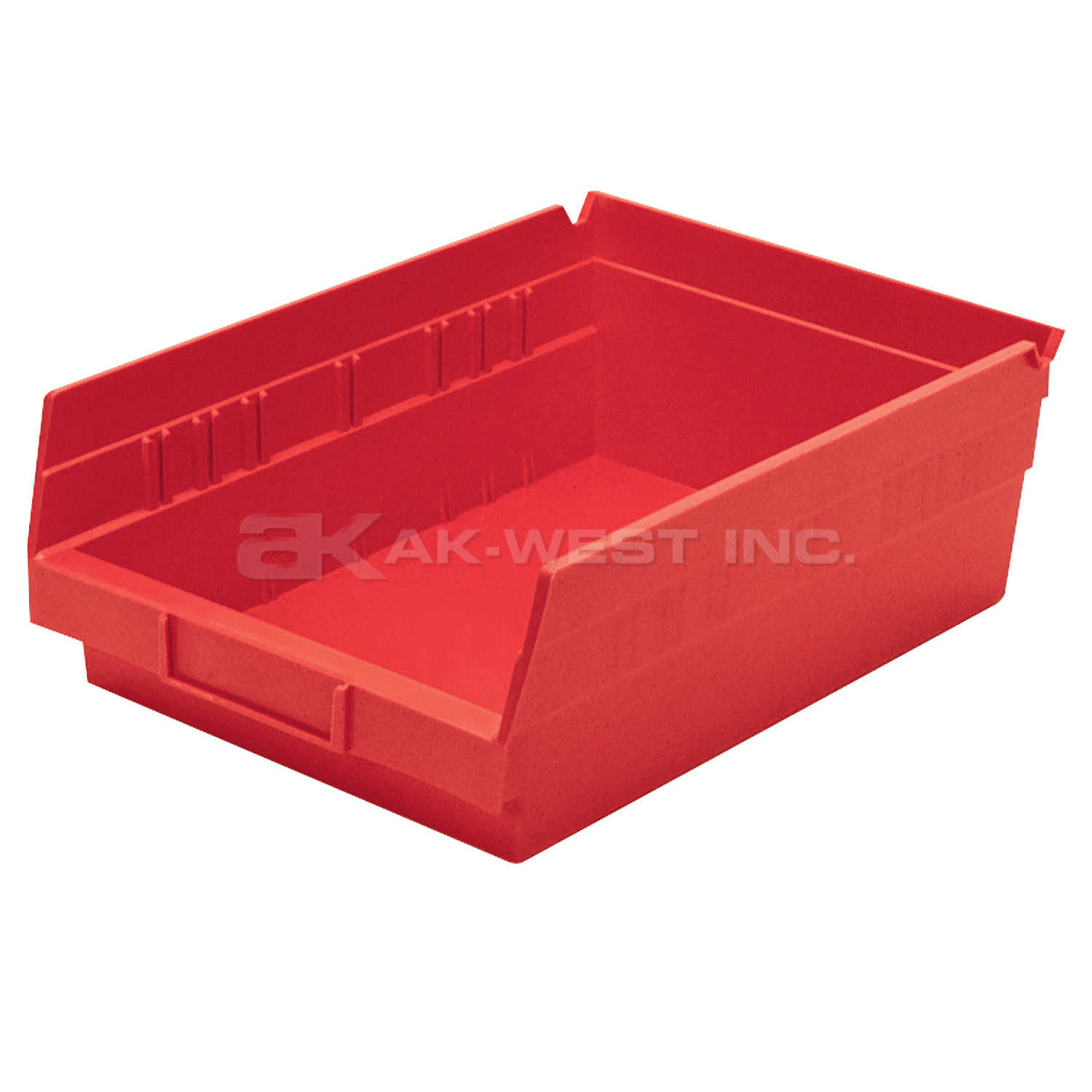 Red, 11-5/8" x 8-3/8" x 4" Shelf Bin (12 Per Carton)