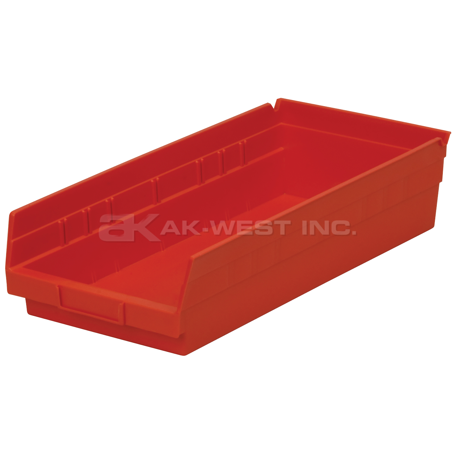 Red, 17-7/8" x 8-3/8" x 4" Shelf Bin (12 Per Carton)