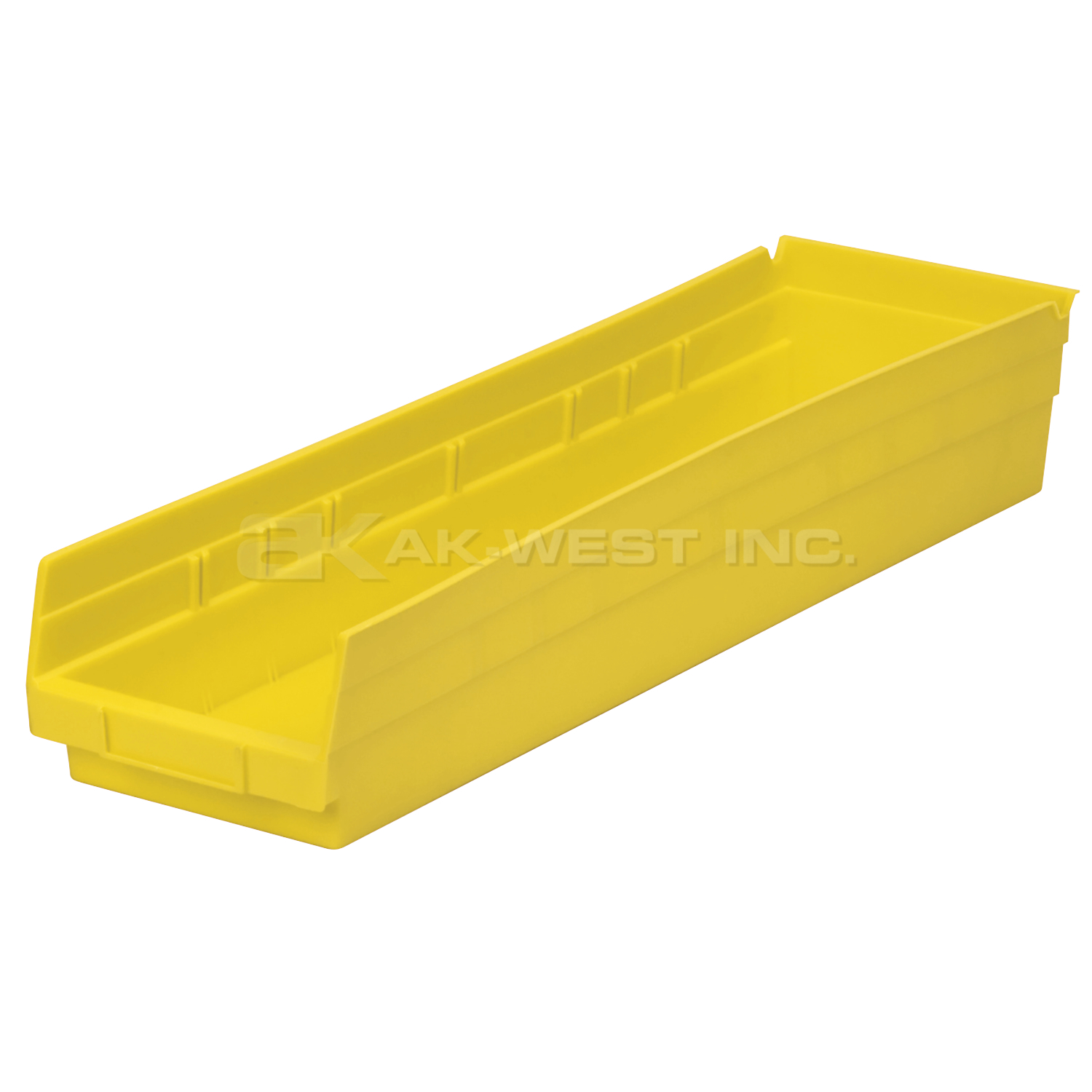 Yellow, 23-5/8" x 6-5/8" x 4" Shelf Bin (6 Per Carton)