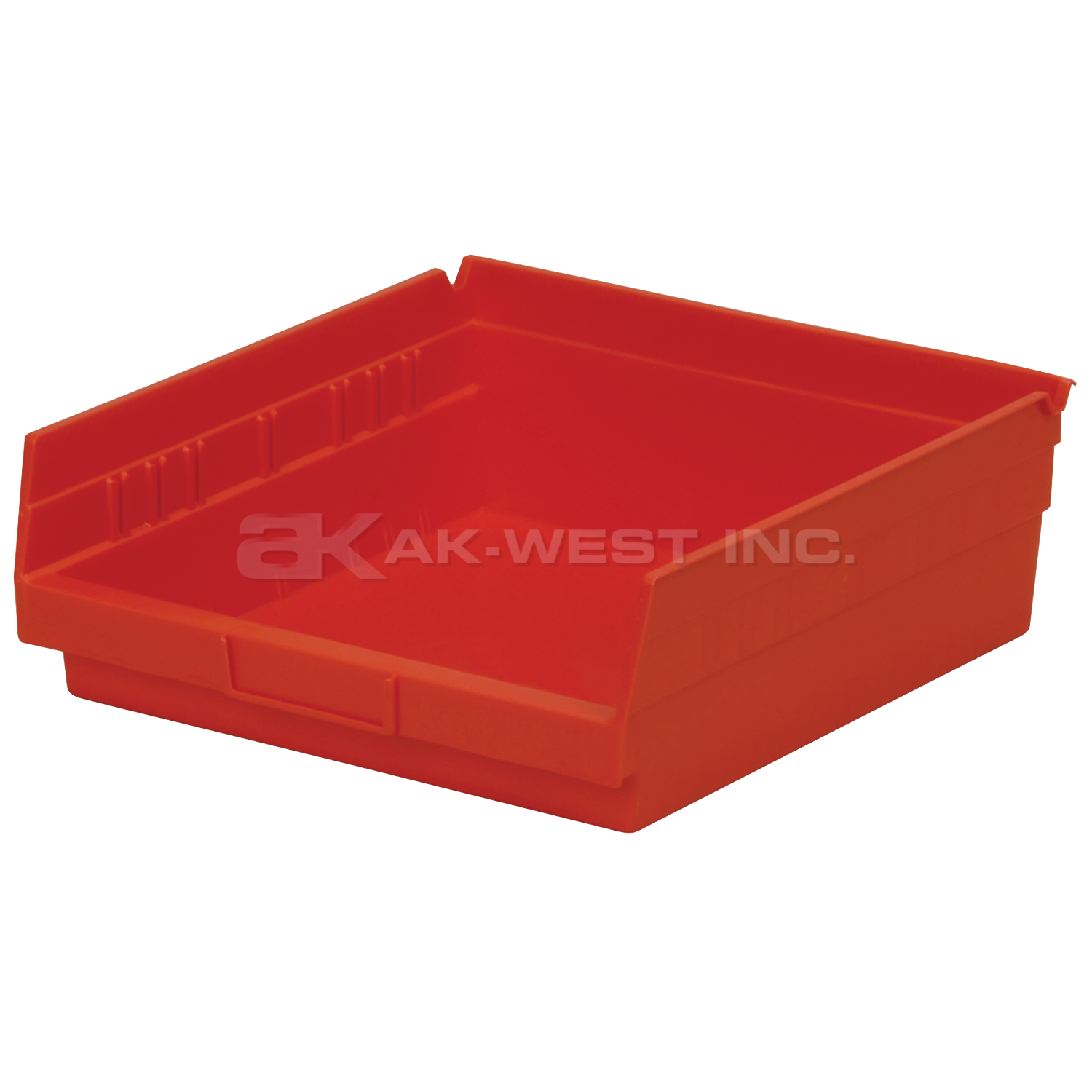 Red, 11-5/8" x 11-1/8" x 4" Shelf Bin (12 Per Carton)