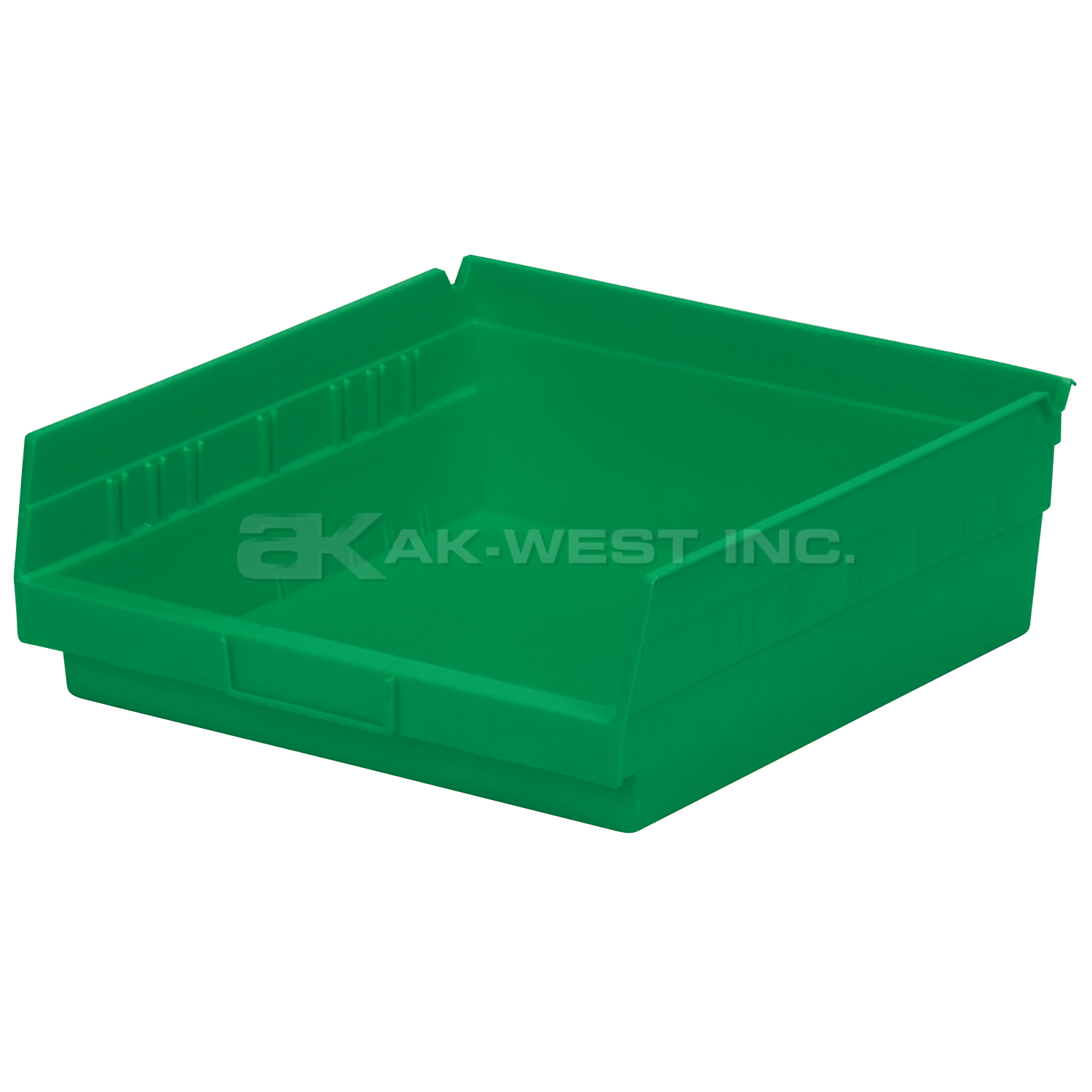 Green, 11-5/8" x 11-1/8" x 4" Shelf Bin (12 Per Carton)