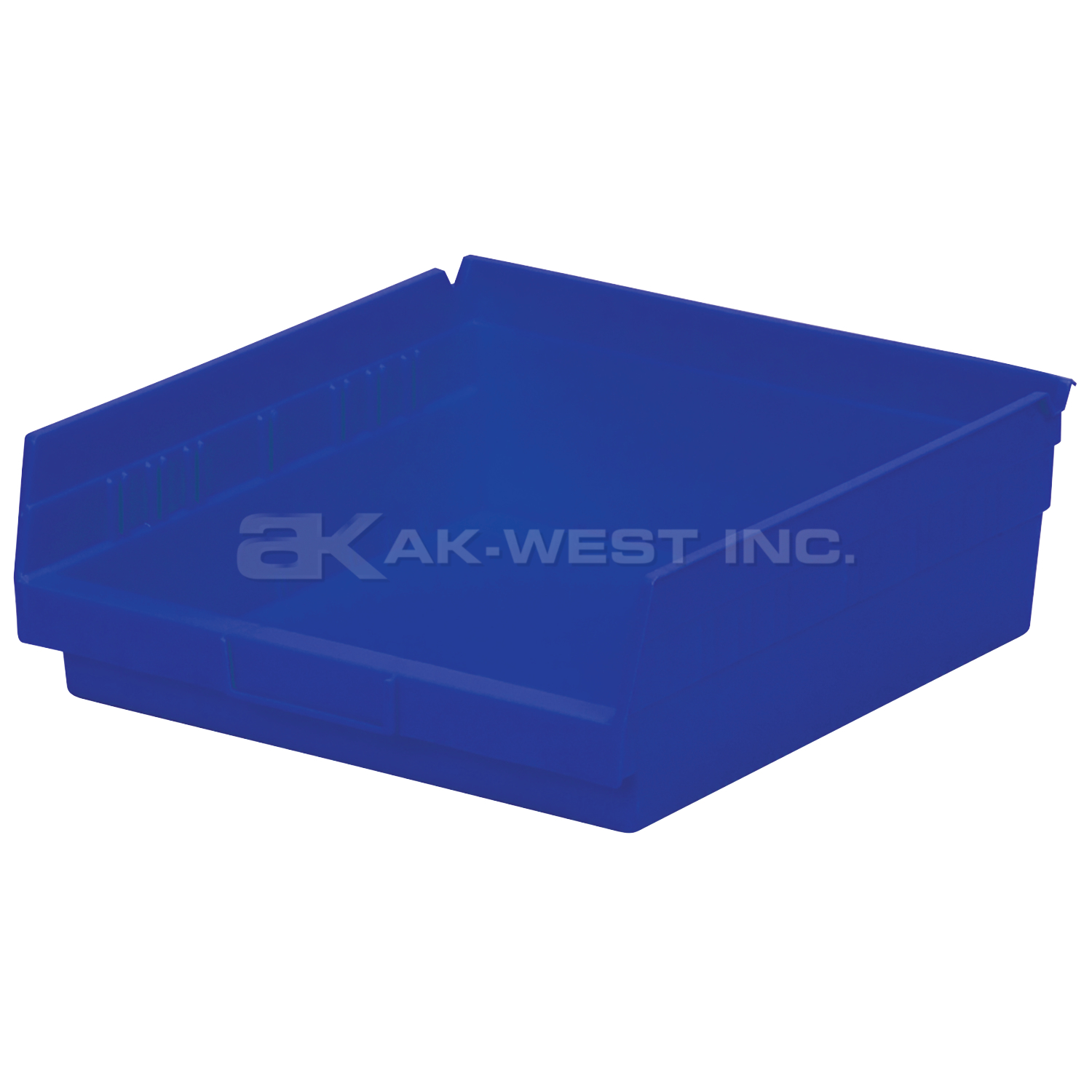 Blue, 11-5/8" x 11-1/8" x 4" Shelf Bin (12 Per Carton)