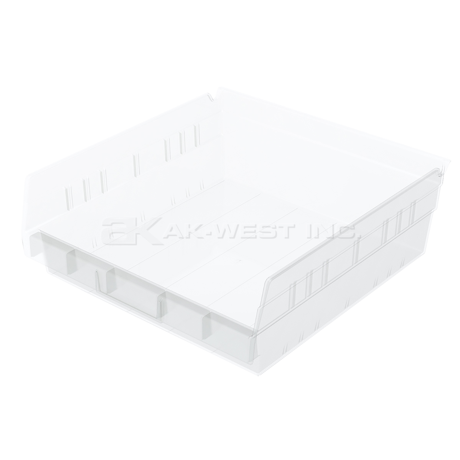 Clear, 11-5/8" x 11-1/8" x 4" Shelf Bin (12 Per Carton)