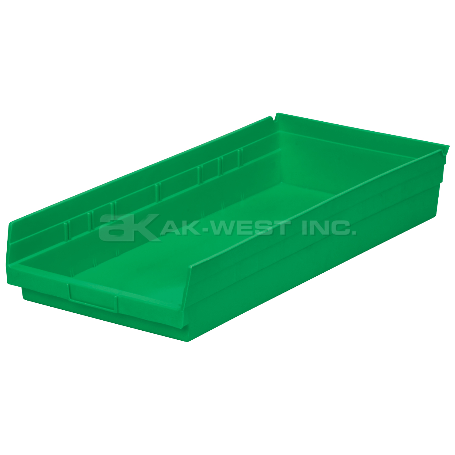Green, 23-5/8" x 11-1/8" x 4" Shelf Bin (6 Per Carton)