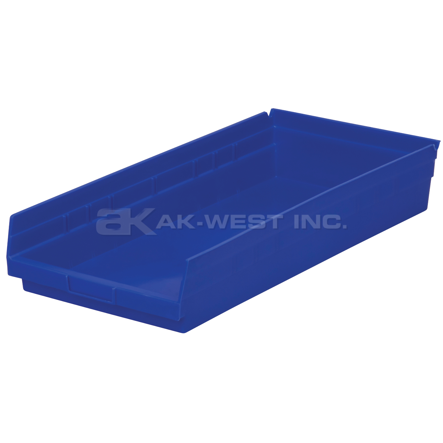 Blue, 23-5/8" x 11-1/8" x 4" Shelf Bin (6 Per Carton)