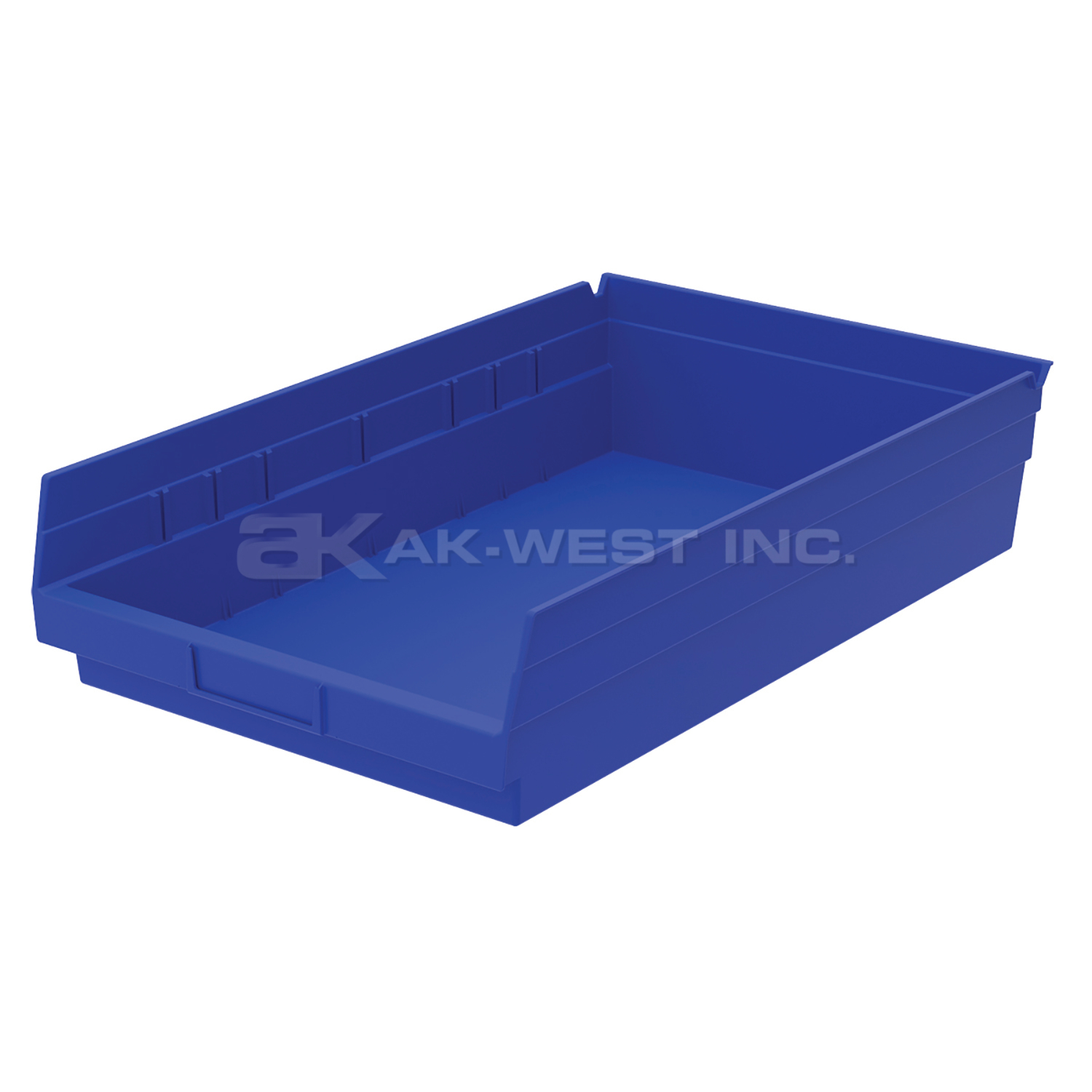 Blue, 17-7/8" x 11-1/8" x 4" Shelf Bin (12 Per Carton)