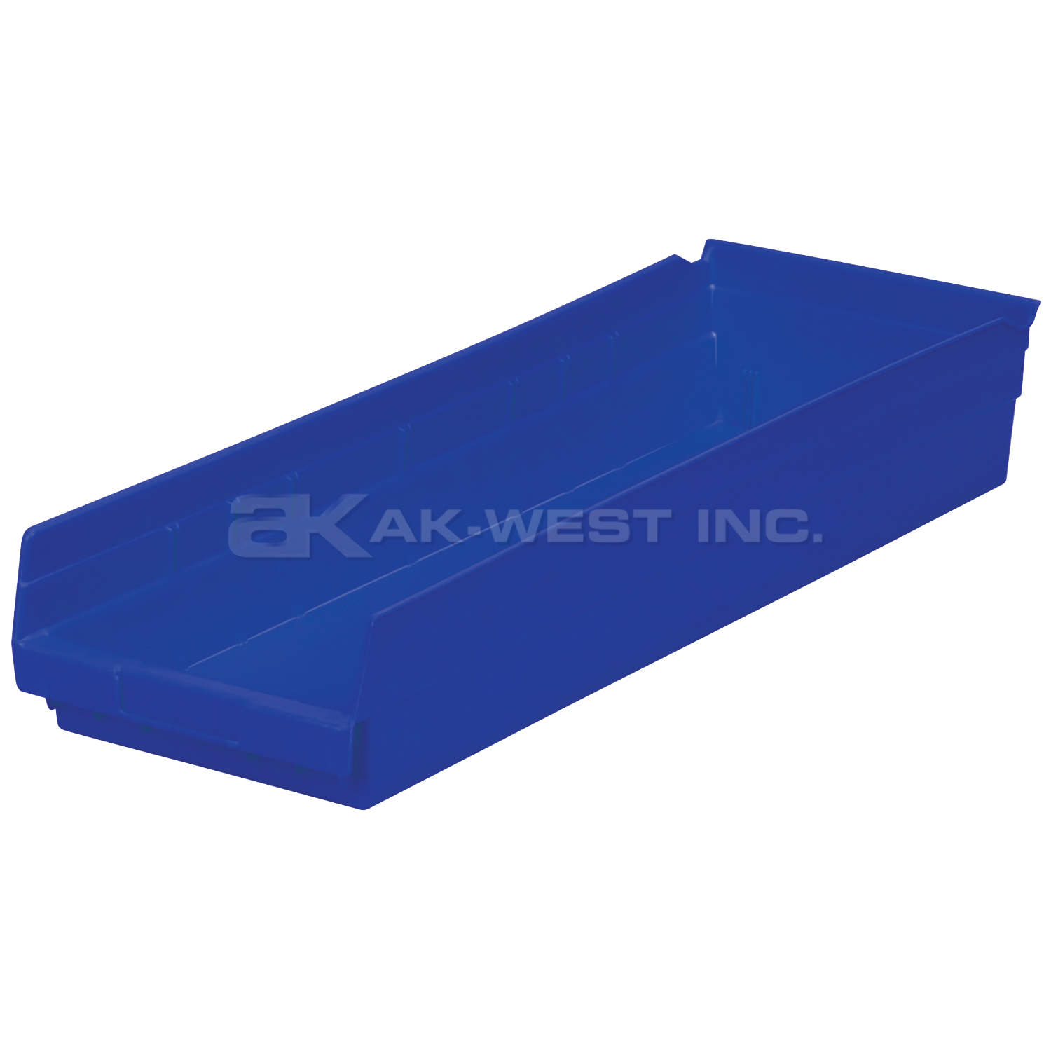 Blue, 23-5/8" x 8-3/8" x 4" Shelf Bin (6 Per Carton)