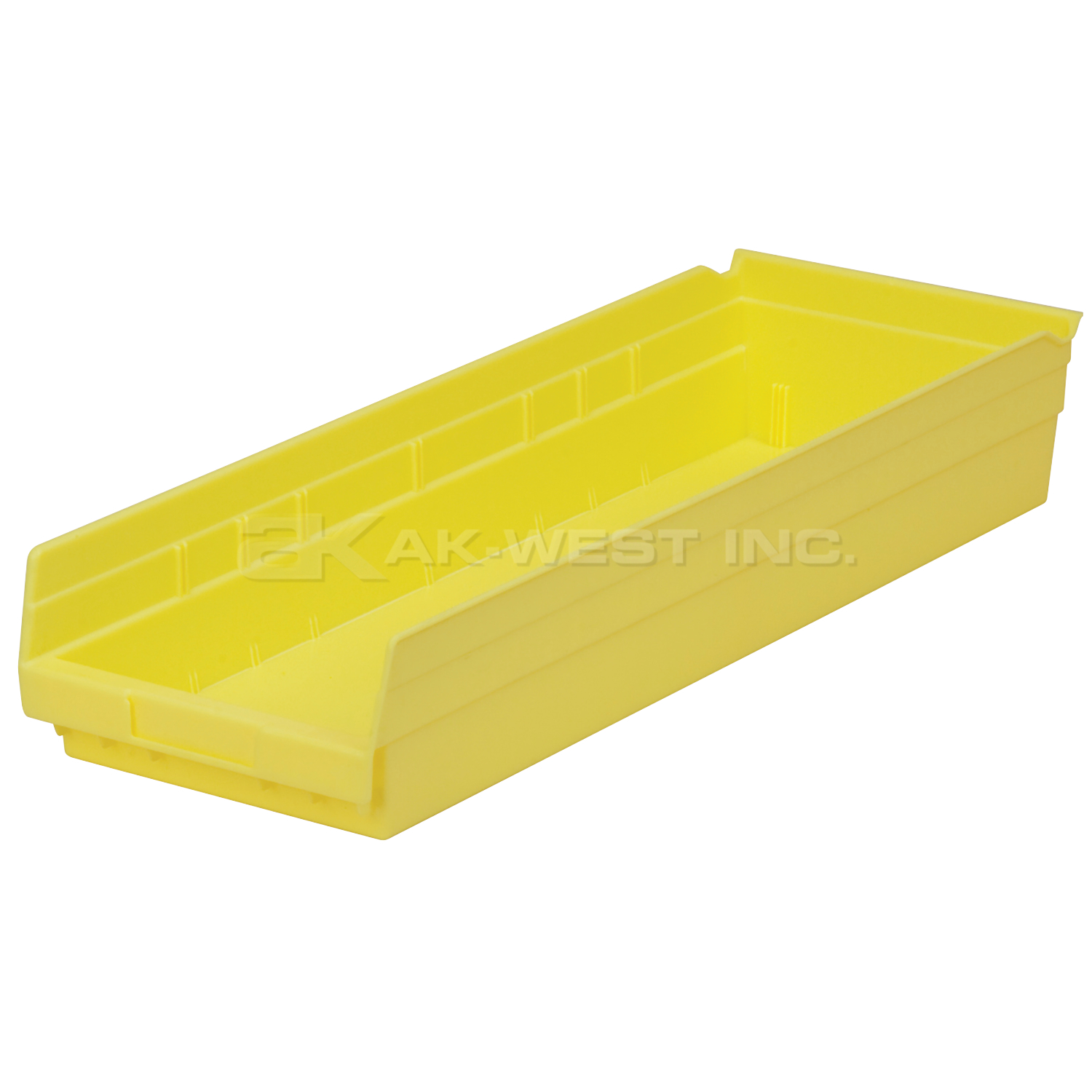 Yellow, 23-5/8" x 8-3/8" x 4" Shelf Bin (6 Per Carton)