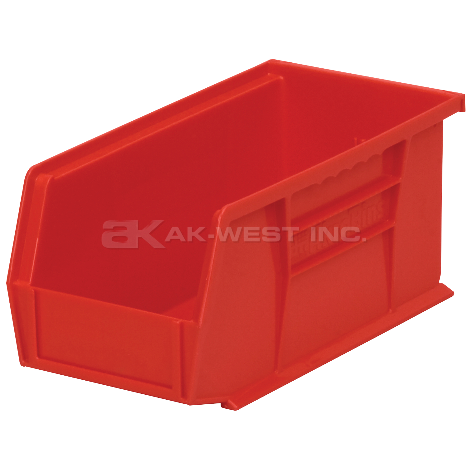 Red, 10-7/8" x 5-1/2" x 5" Hanging and Stacking Bin (12 Per Carton)