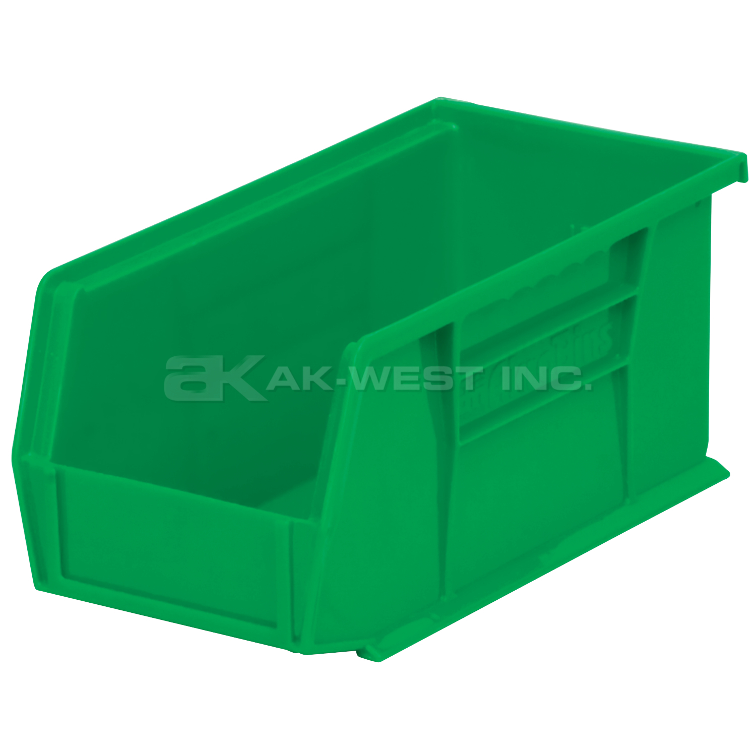 Green, 10-7/8" x 5-1/2" x 5" Hanging and Stacking Bin (12 Per Carton)