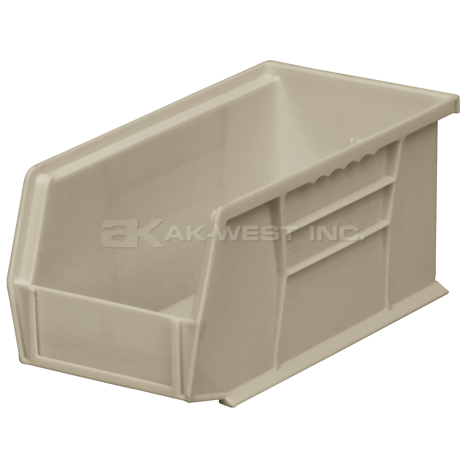 Stone, 10-7/8" x 5-1/2" x 5" Hanging and Stacking Bin (12 Per Carton)