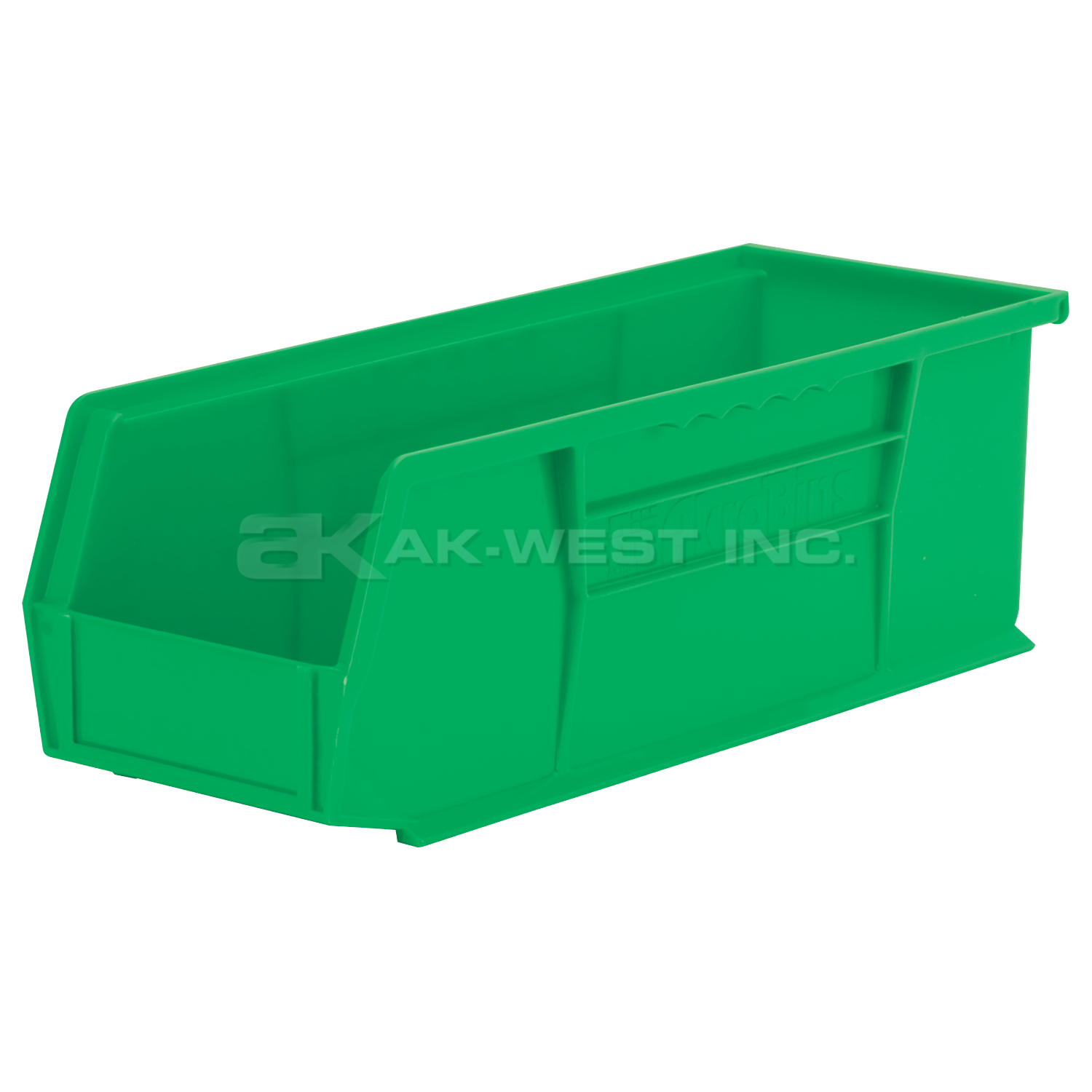 Green, 14-3/4" x 5-1/2" x 5" Hanging and Stacking Bin (12 Per Carton)