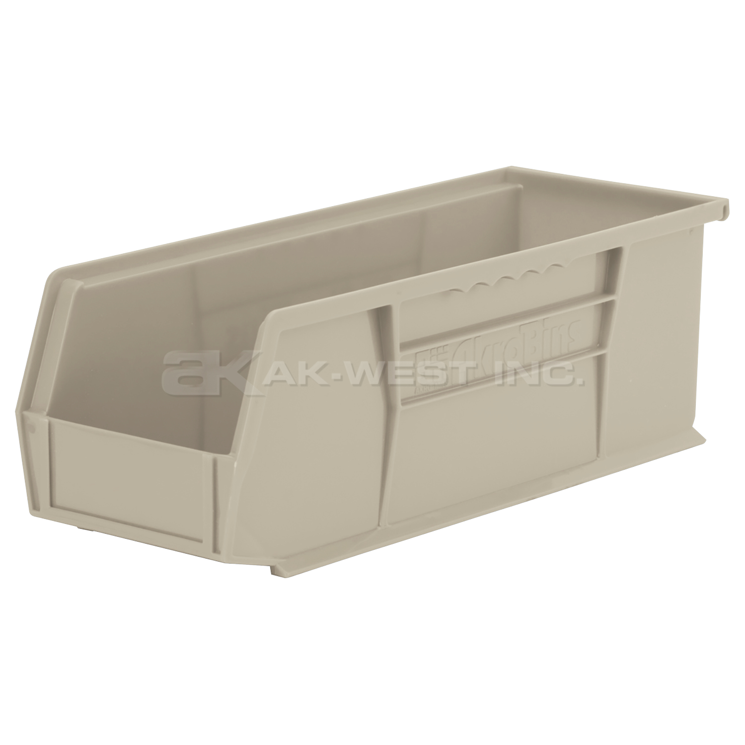 Stone, 14-3/4" x 5-1/2" x 5" Hanging and Stacking Bin (12 Per Carton)