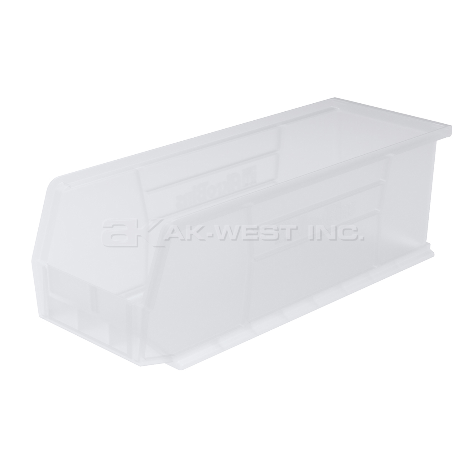 Clear, 14-3/4" x 5-1/2" x 5" Hanging and Stacking Bin (12 Per Carton)