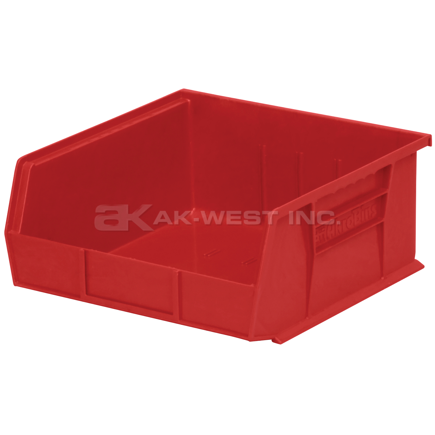 Red, 10-7/8" x 11" x 5" Hanging and Stacking Bin (6 Per Carton)