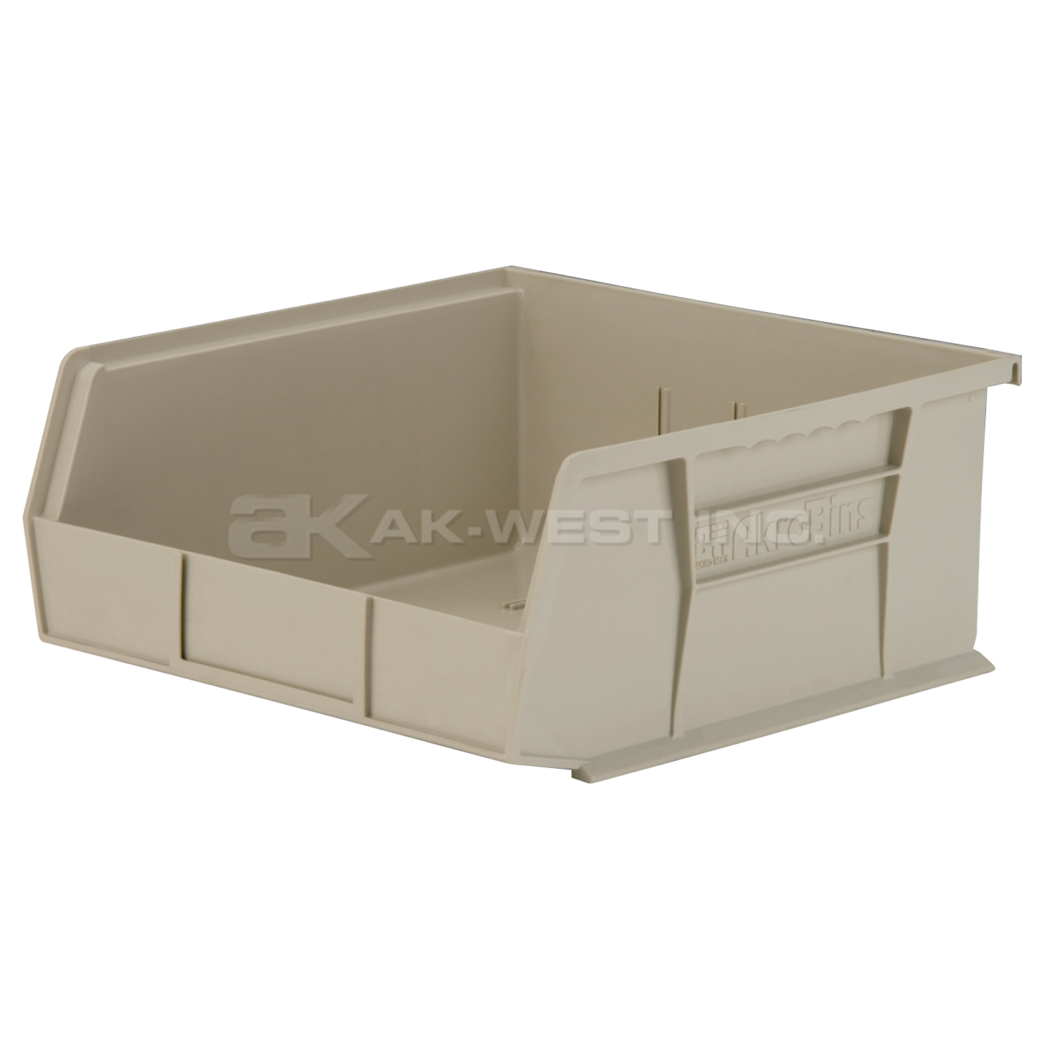 Stone, 10-7/8" x 11" x 5" Hanging and Stacking Bin (6 Per Carton)