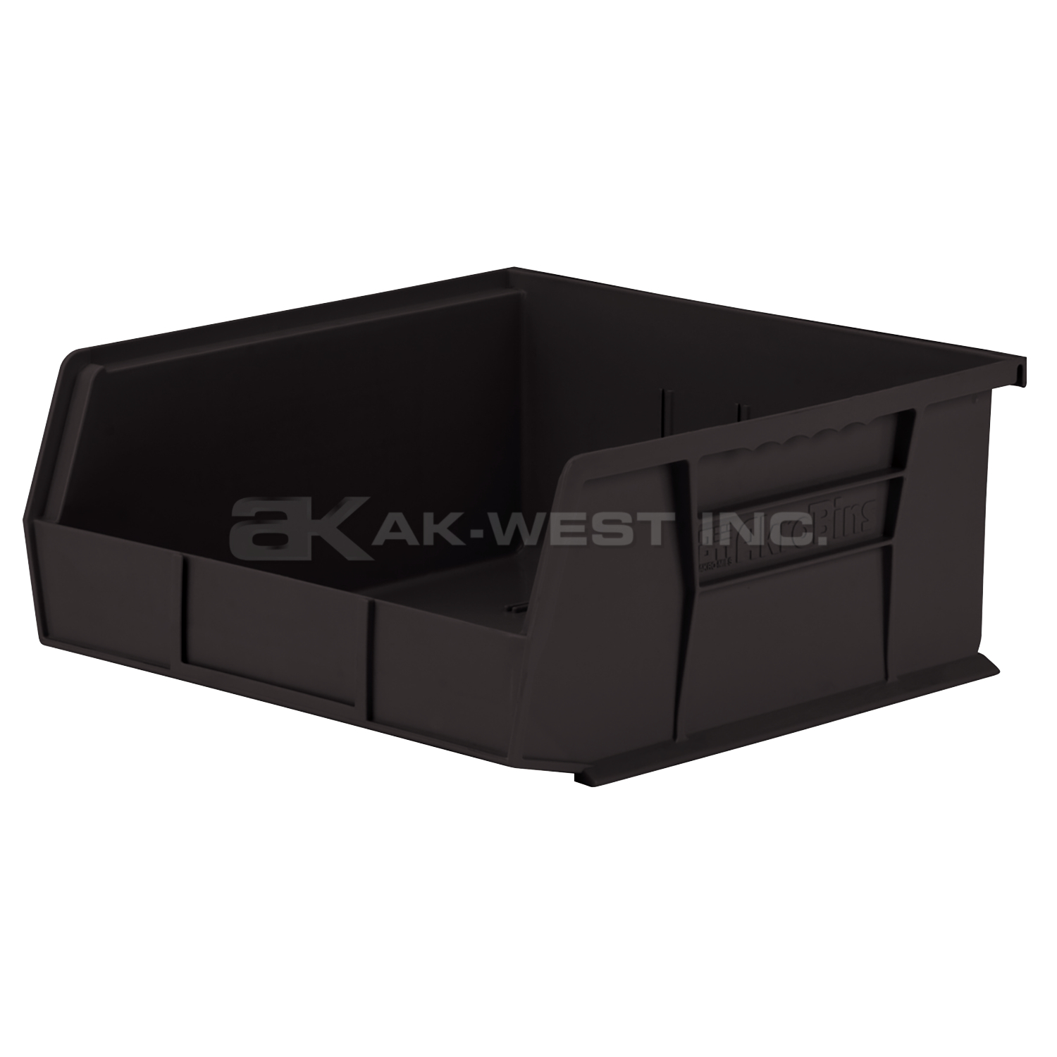 Black, 10-7/8" x 11" x 5" Hanging and Stacking Bin (6 Per Carton)