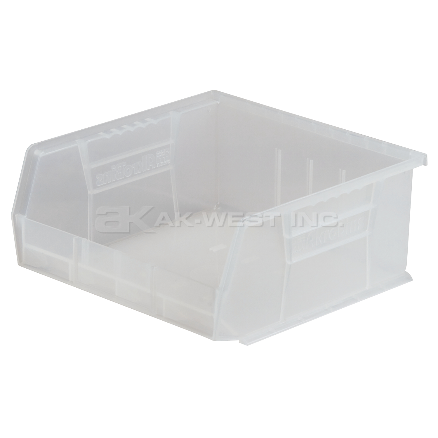 Clear, 10-7/8" x 11" x 5" Hanging and Stacking Bin (6 Per Carton)