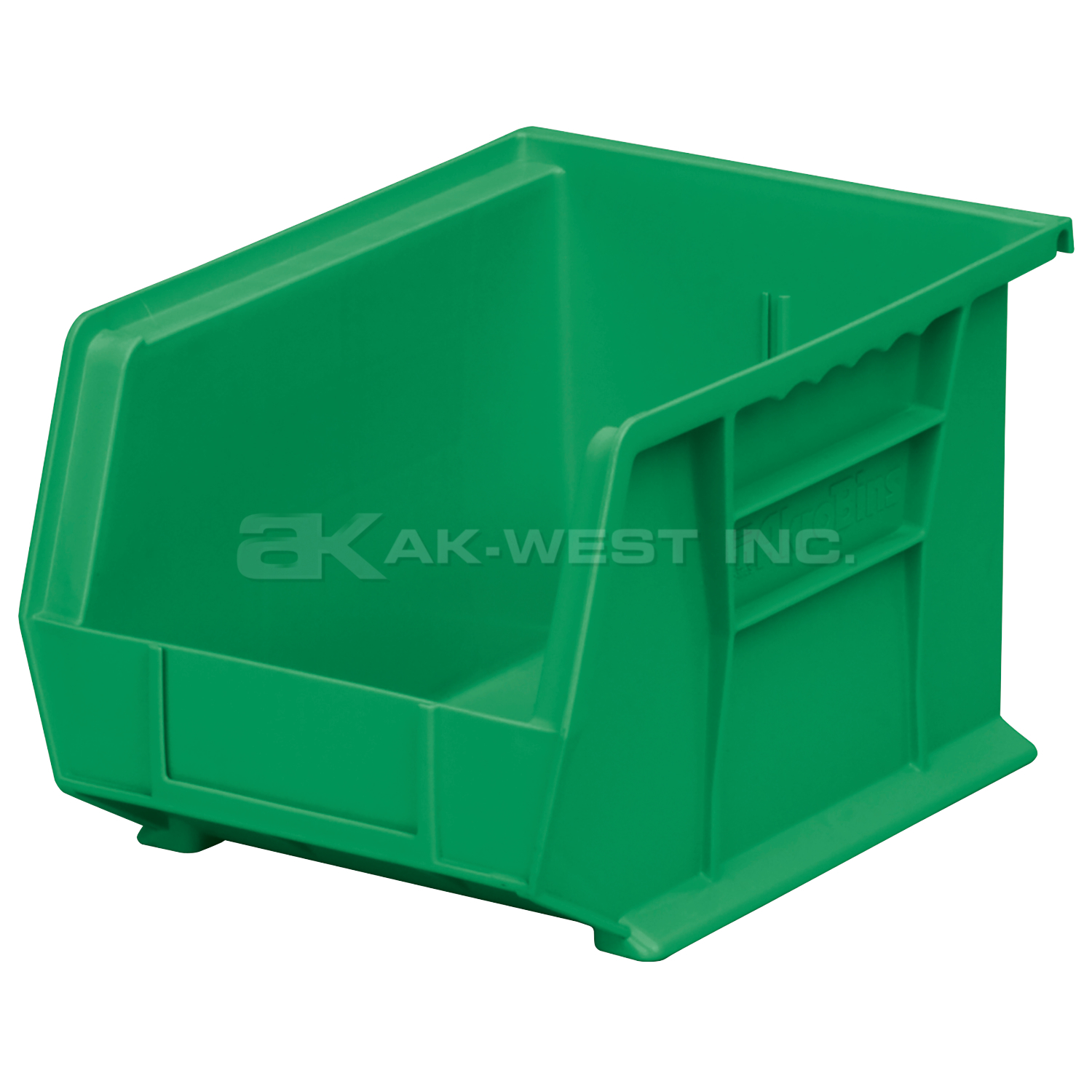 Green, 10-7/8" x 8-1/8" x 7" Hanging and Stacking Bin (6 Per Carton)