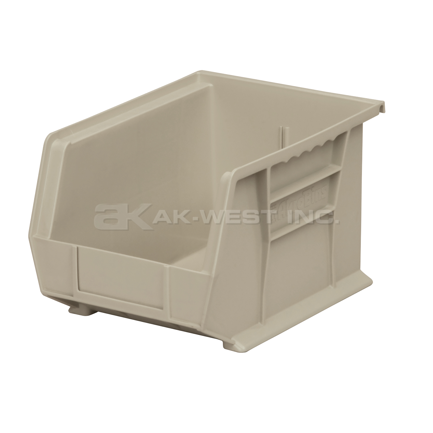 Stone, 10-7/8" x 8-1/8" x 7" Hanging and Stacking Bin (6 Per Carton)