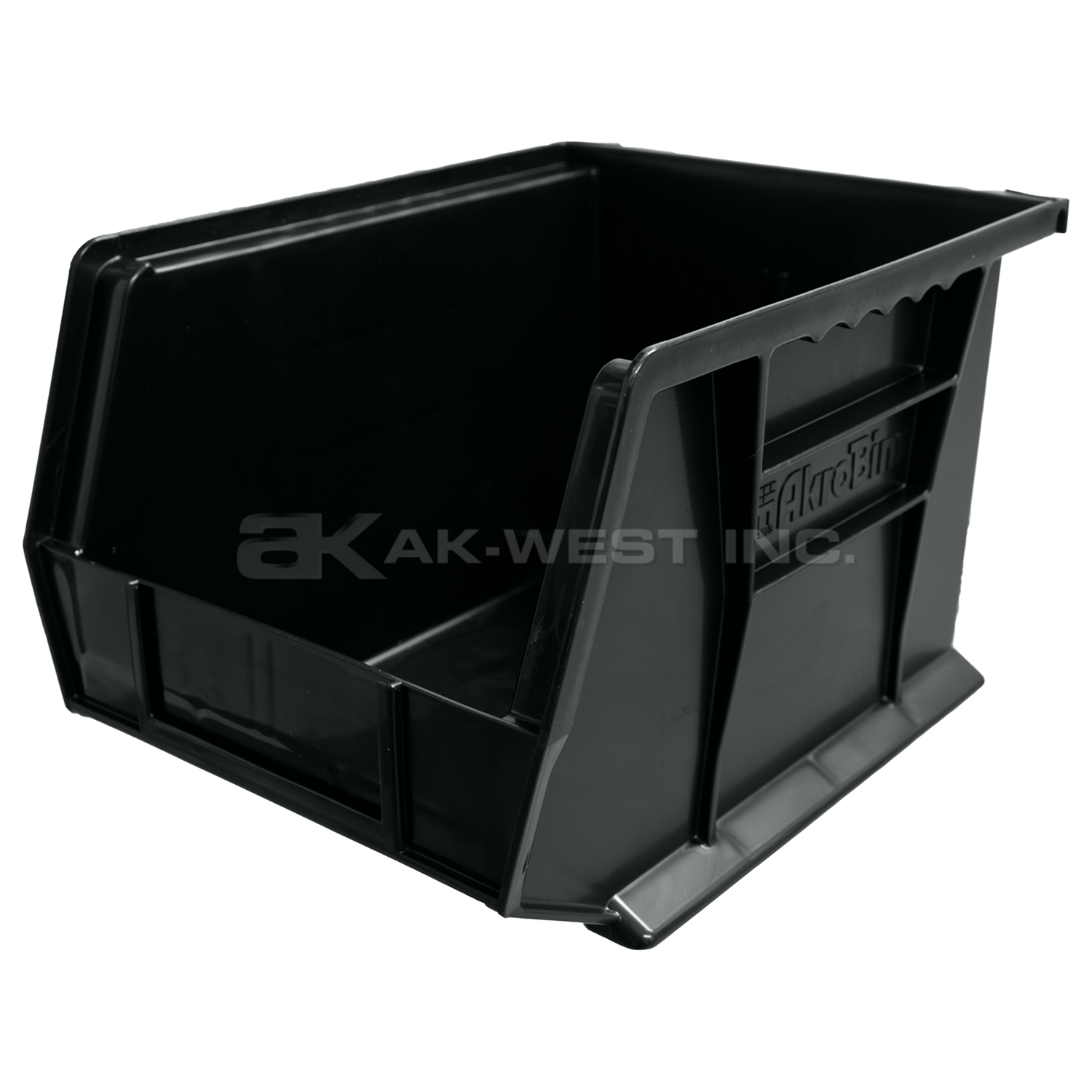 Black, 10-7/8" x 8-1/8" x 7" Hanging and Stacking Bin (6 Per Carton)