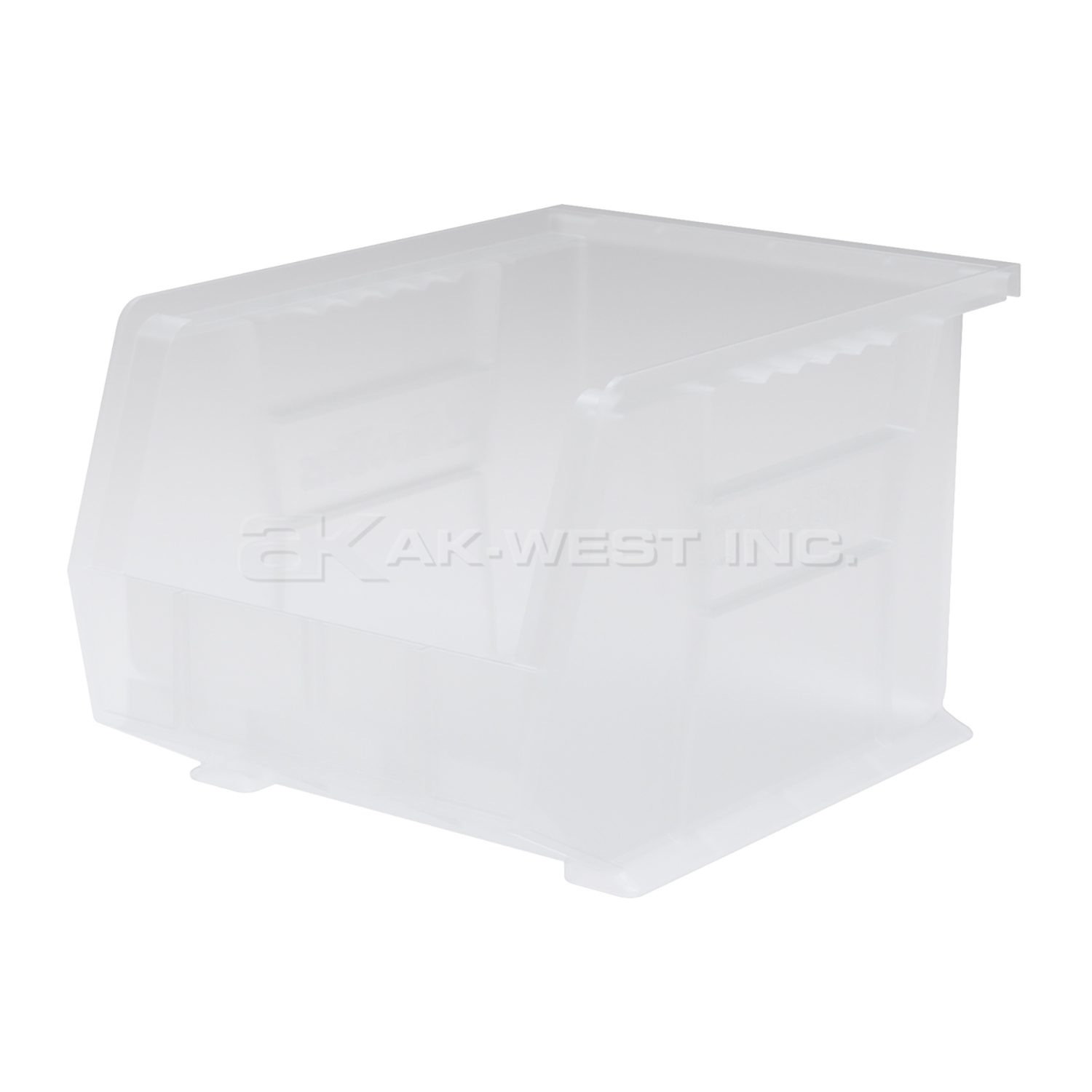 Clear, 10-7/8" x 8-1/8" x 7" Hanging and Stacking Bin (6 Per Carton)