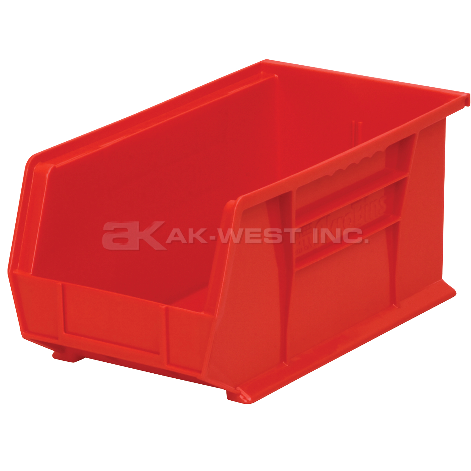 Red, 14-3/4" x 8-1/8" x 7" Hanging and Stacking Bin (12 Per Carton)